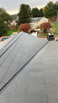 Tesla Solar Roof on a Commercial Building