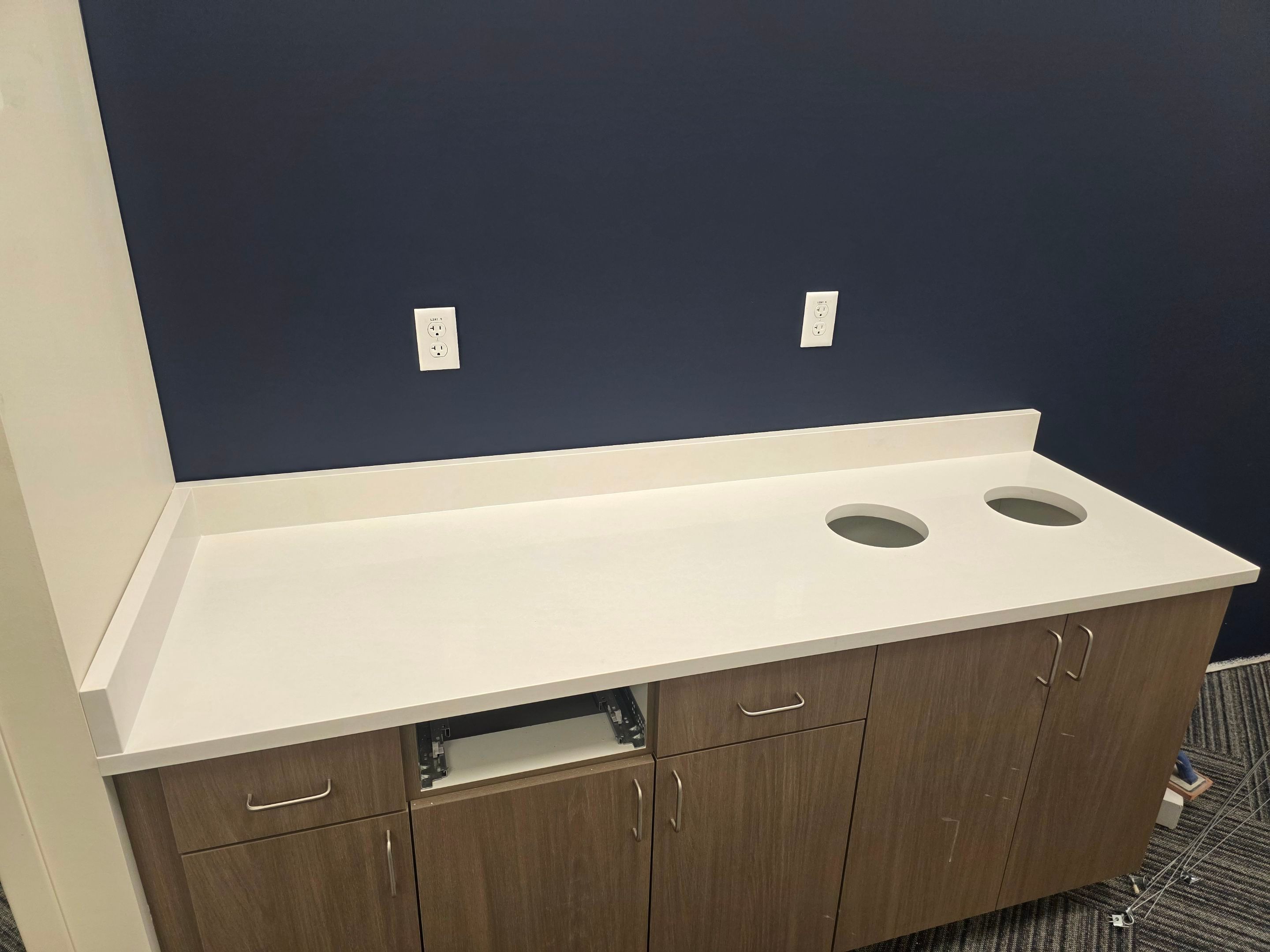 Quartz Installation for Oklahoma City Commercial Offices by TNT Countertops