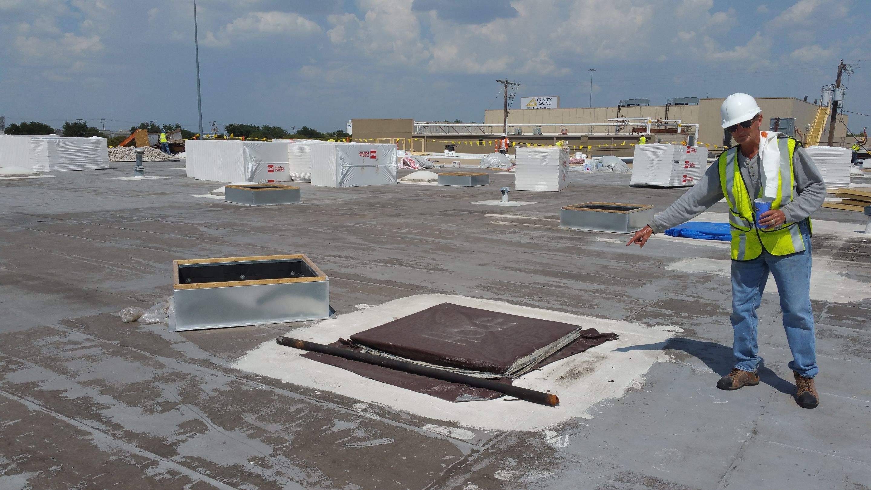 Massive Storm Damage Project - Factory in Arlington by First United Roofing & Construction