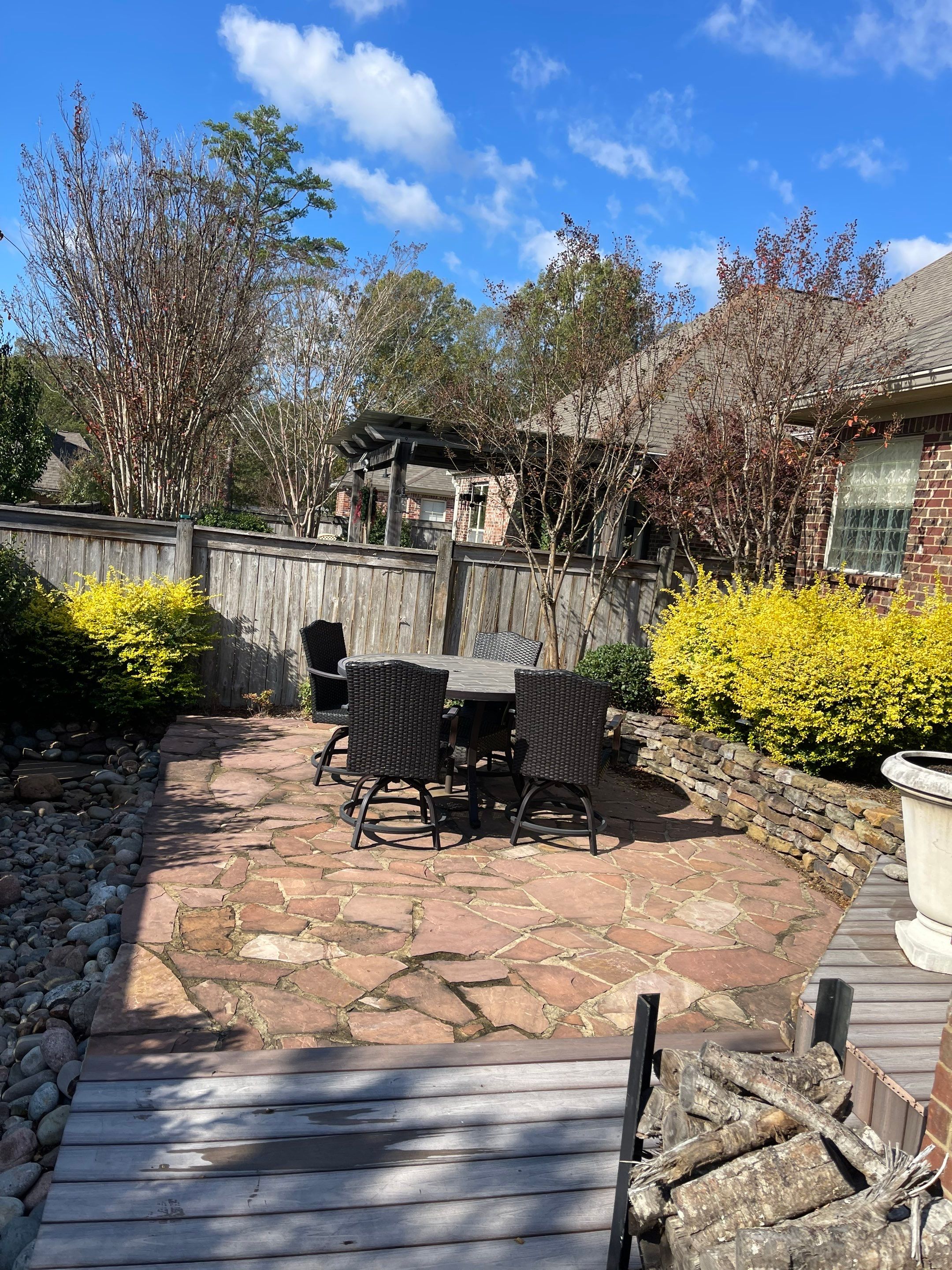 8ft Cedar Good Neighbor Fence by Roberson Construction LLC