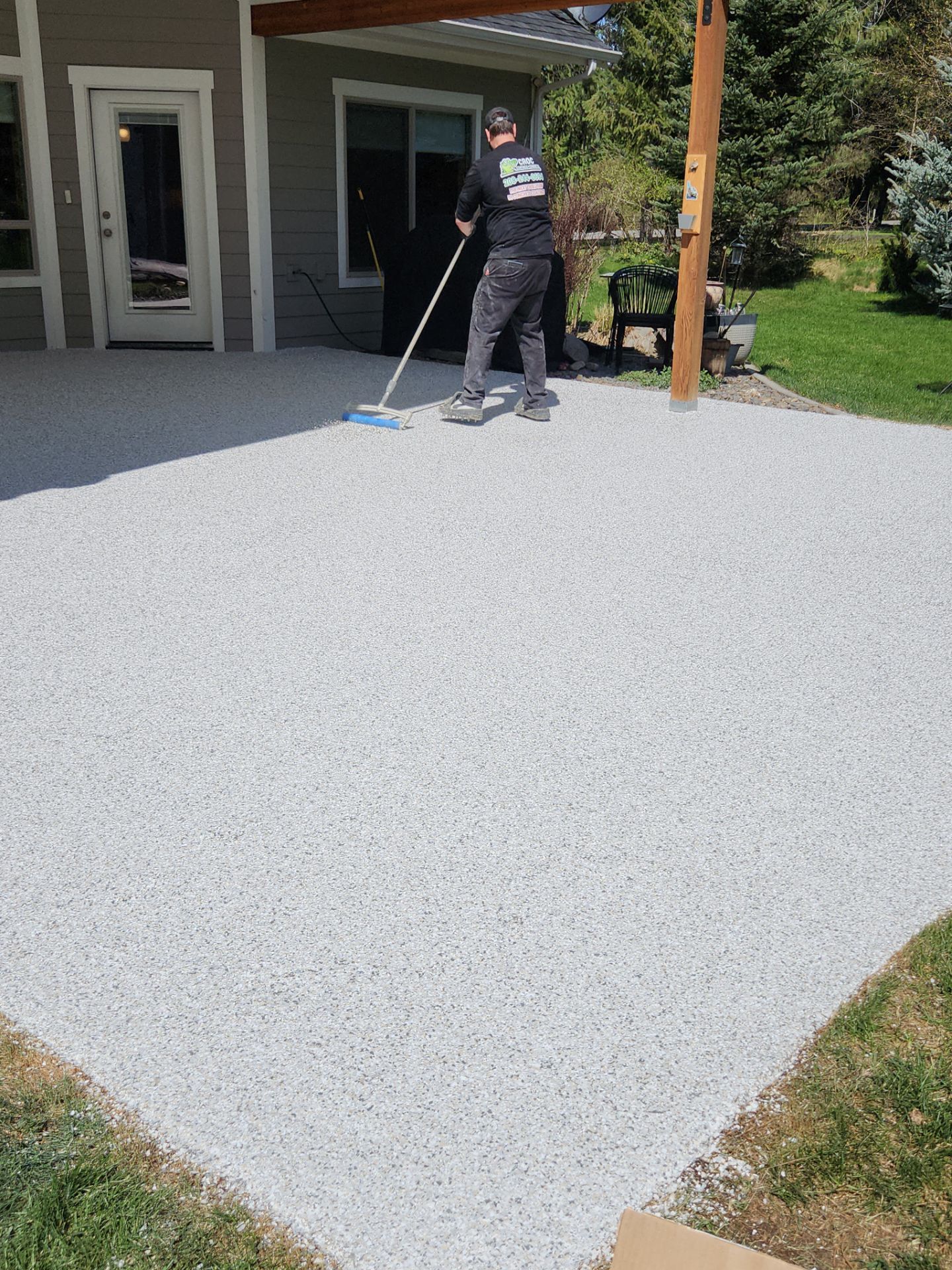 Patio Transformation using Mt Everest by Croc Coatings, LLC