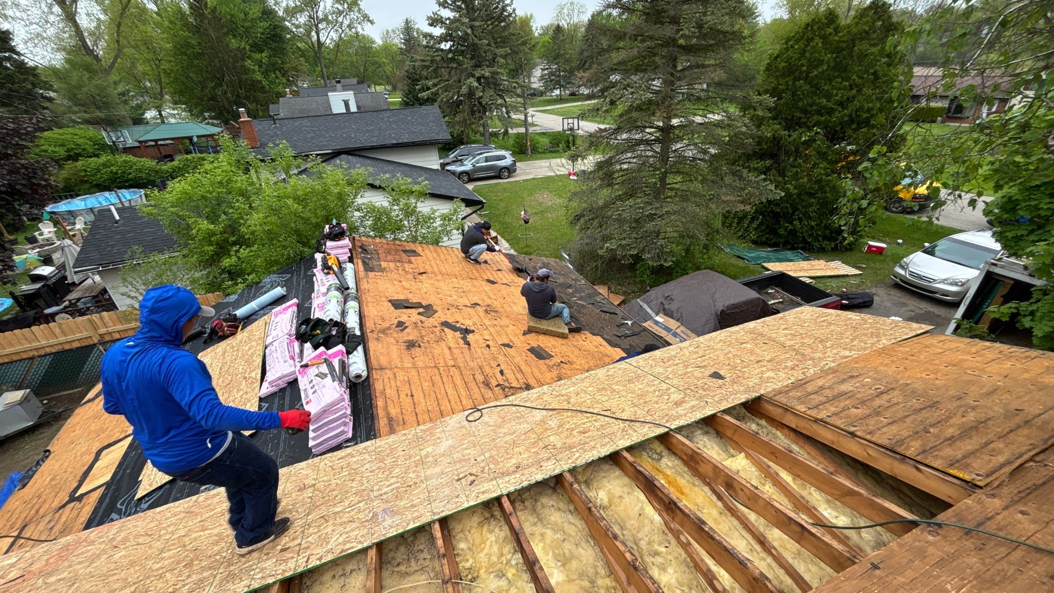 Roof Replacement using Owens Corning Teak by 180 Contractors