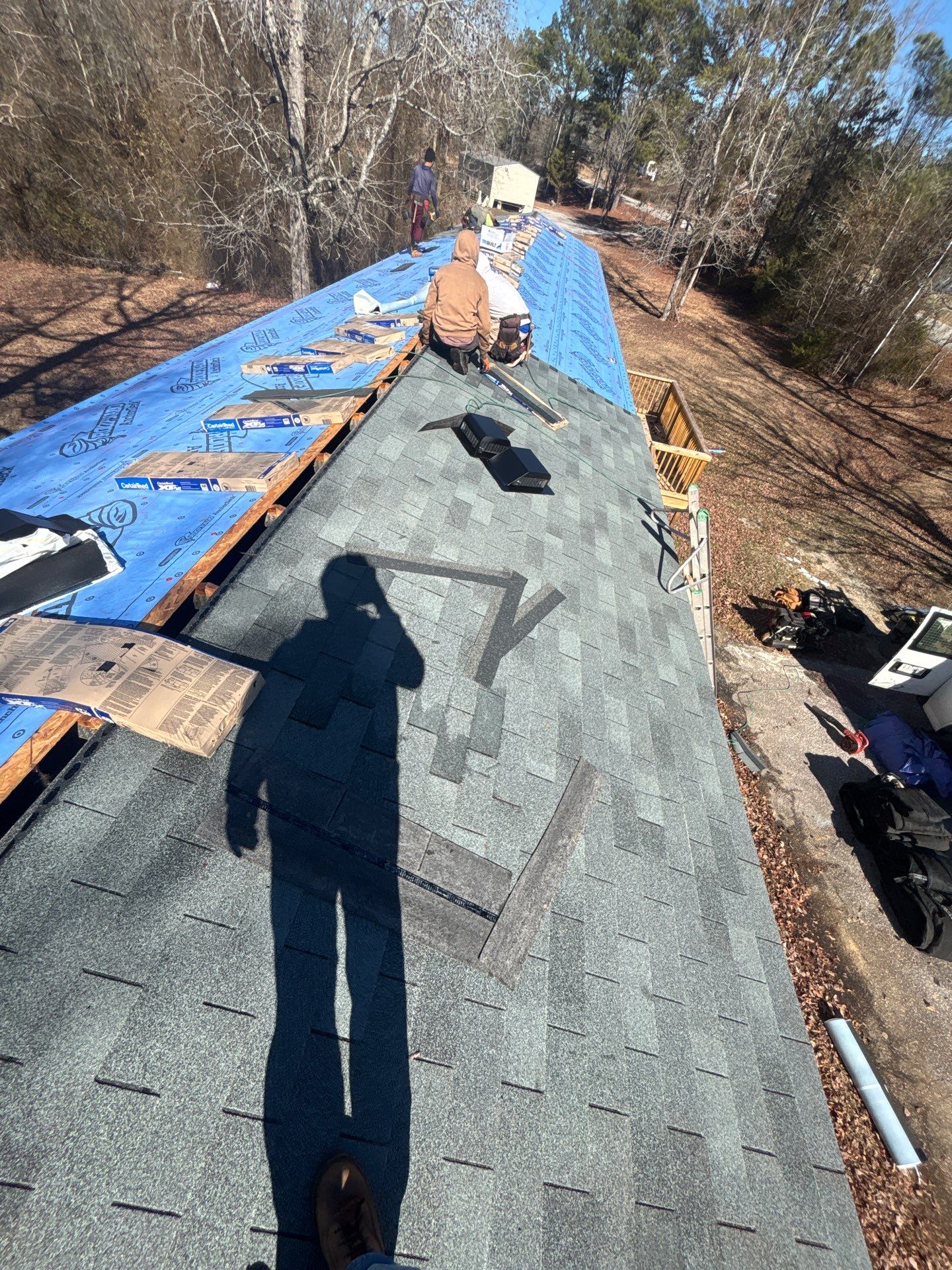 Roof Replacement in Waterloo, SC | New CertainTeed XT 25 Nickel Gray Shingles by Roofers LLC