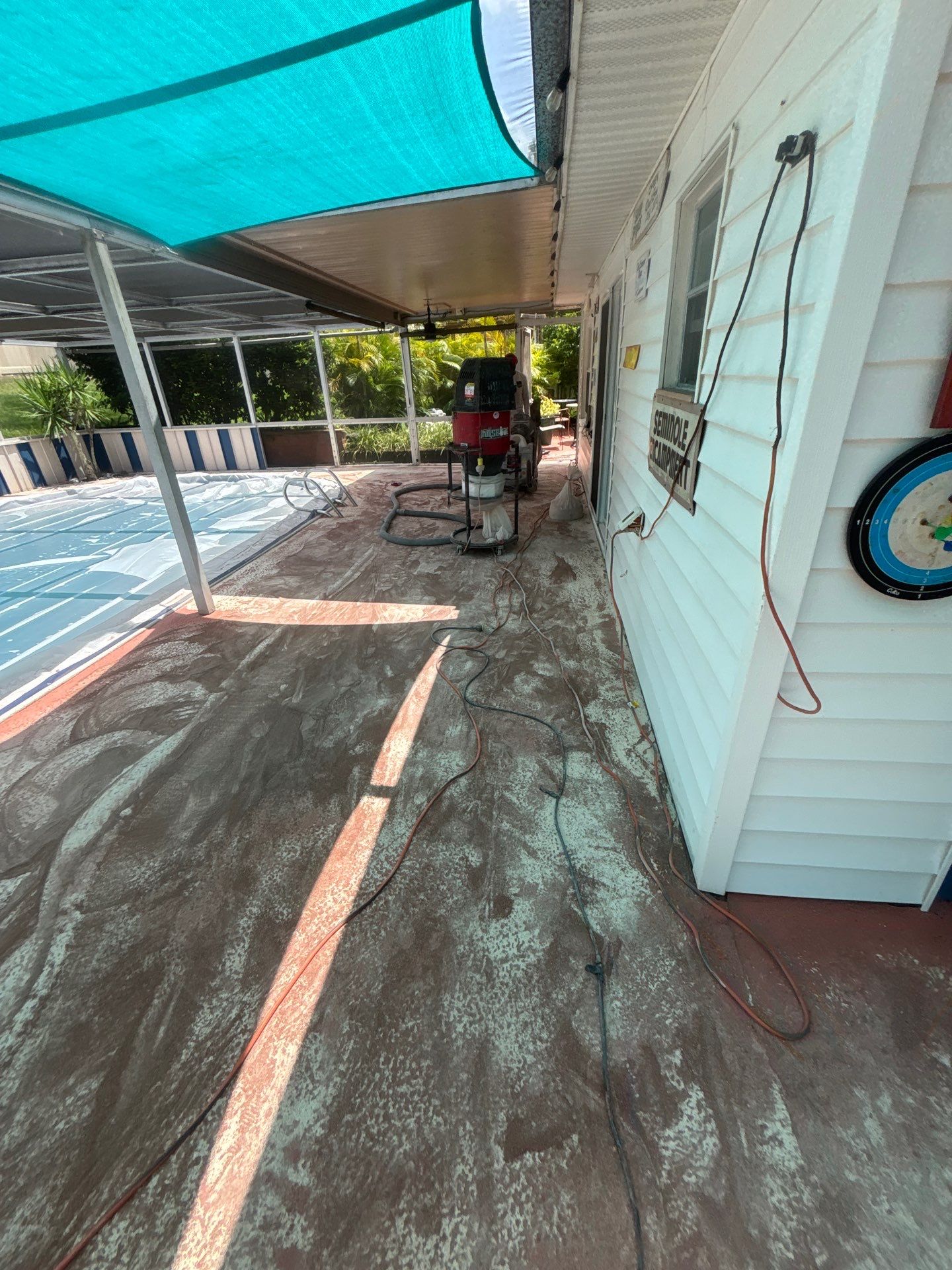 Lake Wales Pool Deck Concrete Coating with Orbit Flake by Performance Floors & Coating
