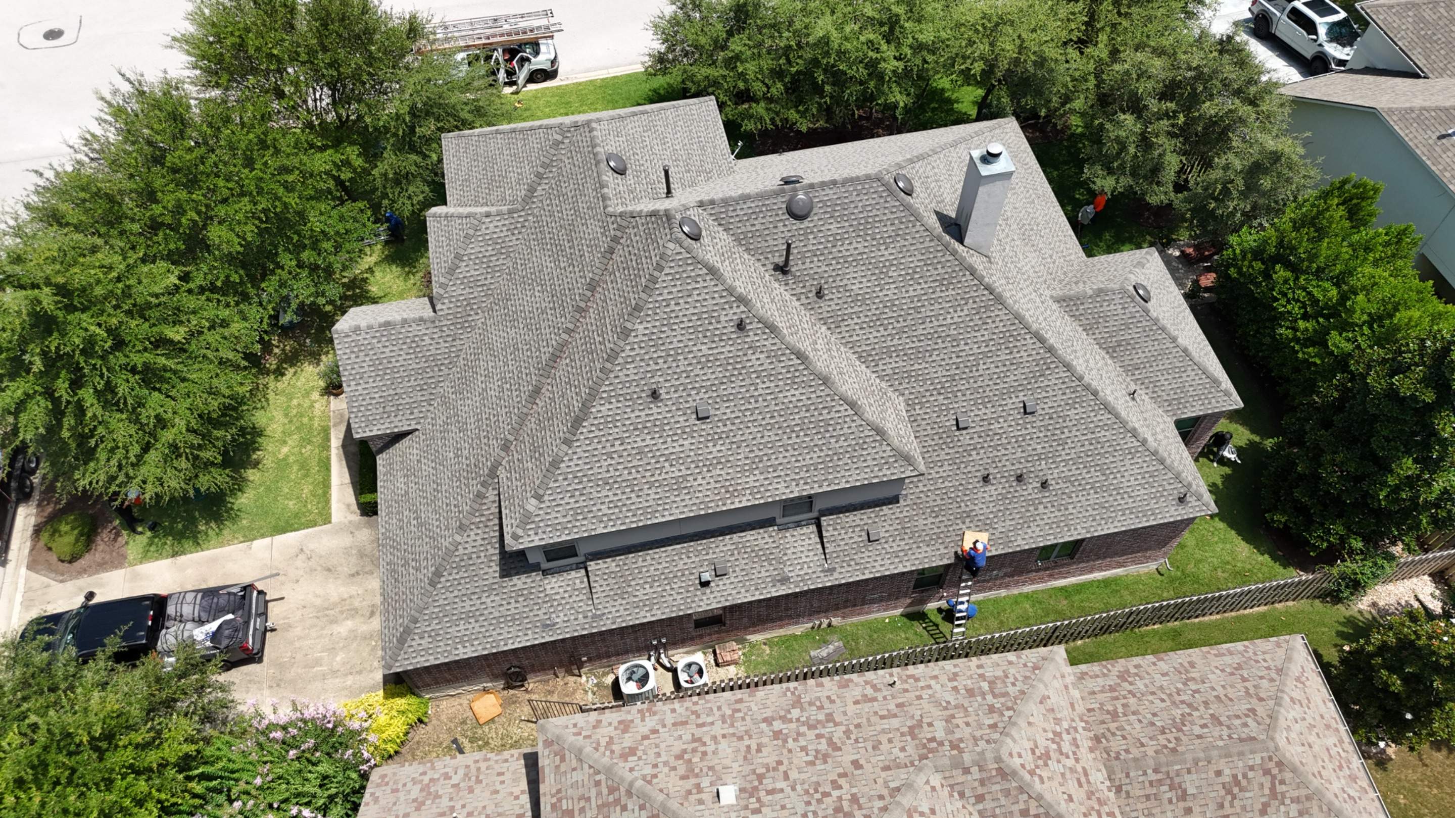 Austin Residential Roof Installation with GAF Shingles and Radiant Barrier by RoofsOnly.com