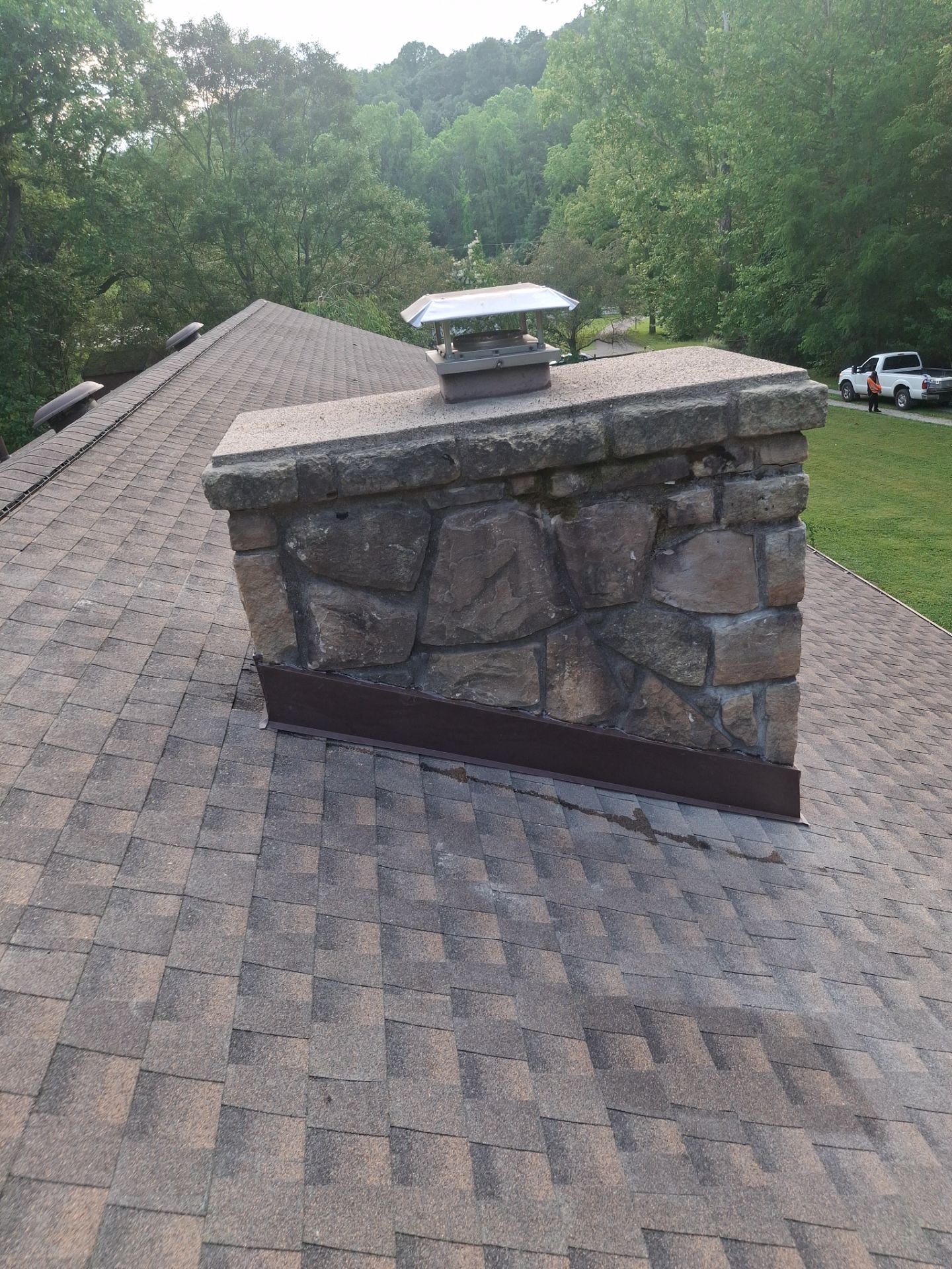 Residential Roofing Installation using GAF Timberline HDZ Barkwood by Rainstoppers Roofing