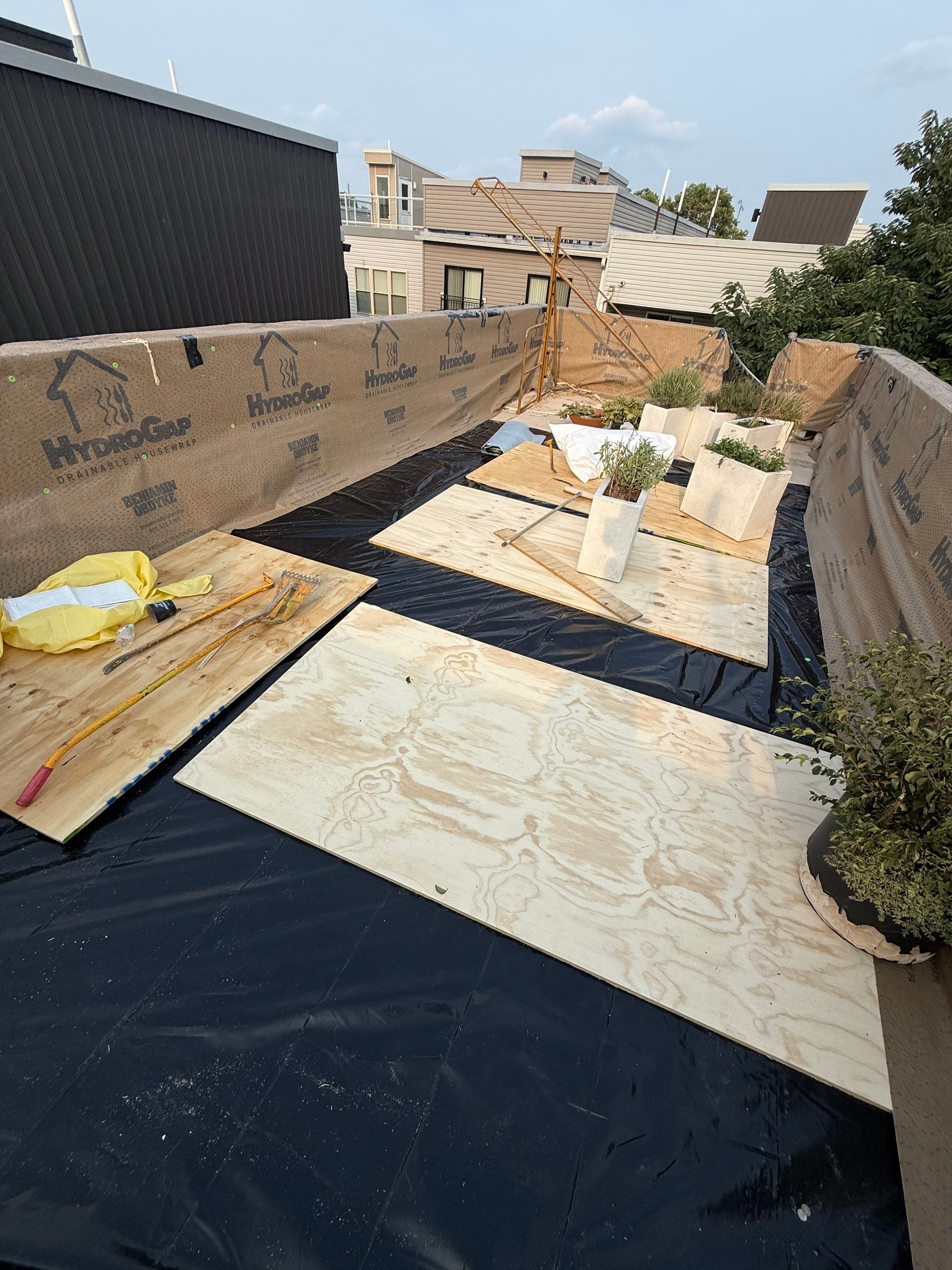 Fiberglass roof deck replacement Project by Philadelphia Quality Roofing by Philadelphia Quality Roofing