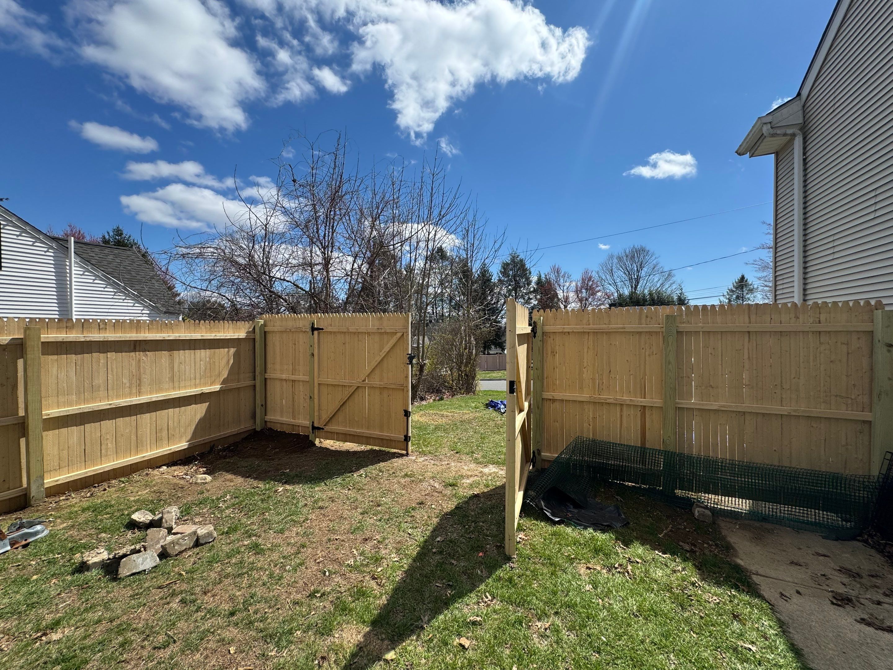 Replacement Wood Fence and Gates  by DiGiorgi Roofing and Siding Inc