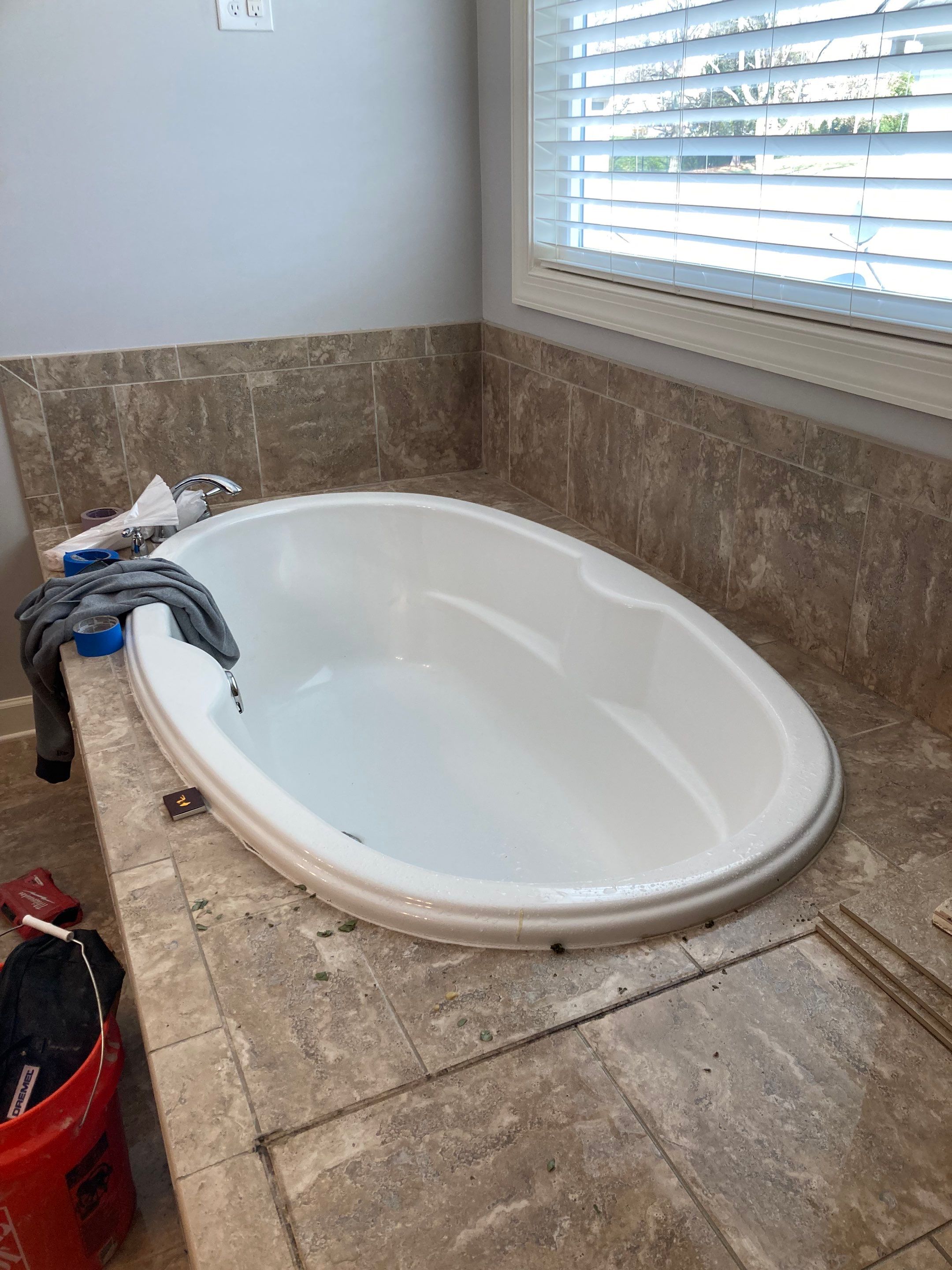 Tile Bath Remodel by Footprints Floors of Nashville