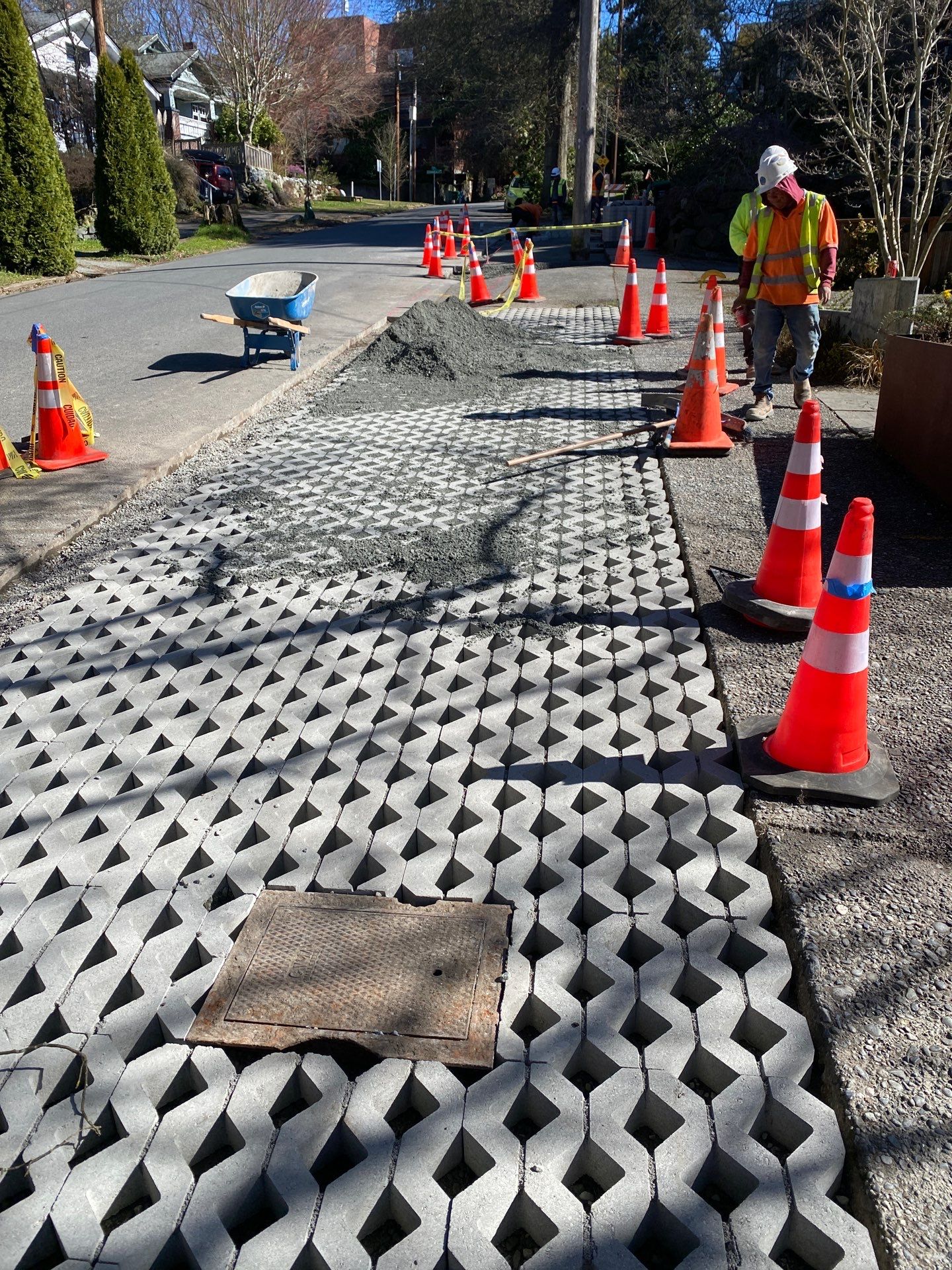 Russell | Turfstone Pavers Driveway  by Jireh Asphalt & Concrete Inc 