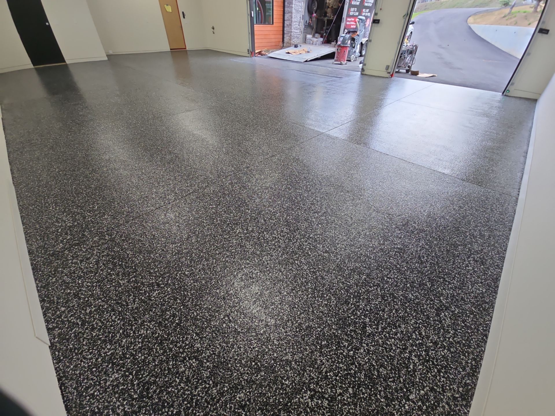 Garage Transformation using Raven by Croc Coatings, LLC