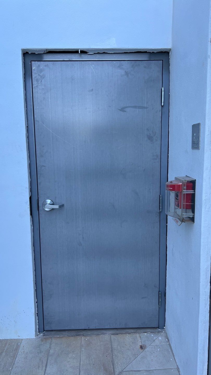 Commercial Stairwell Door Replacement & Hollow Metal Door Retrofit – Pompano Beach High-Rise by The Door Doctor of South Florida, Inc.