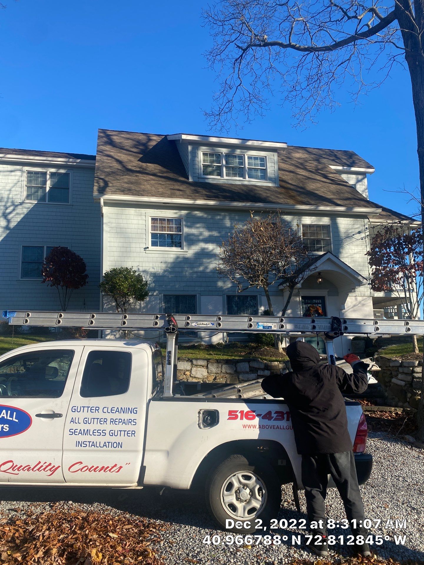 Gutter cleaning Wading River, New York  by Above All Gutters 