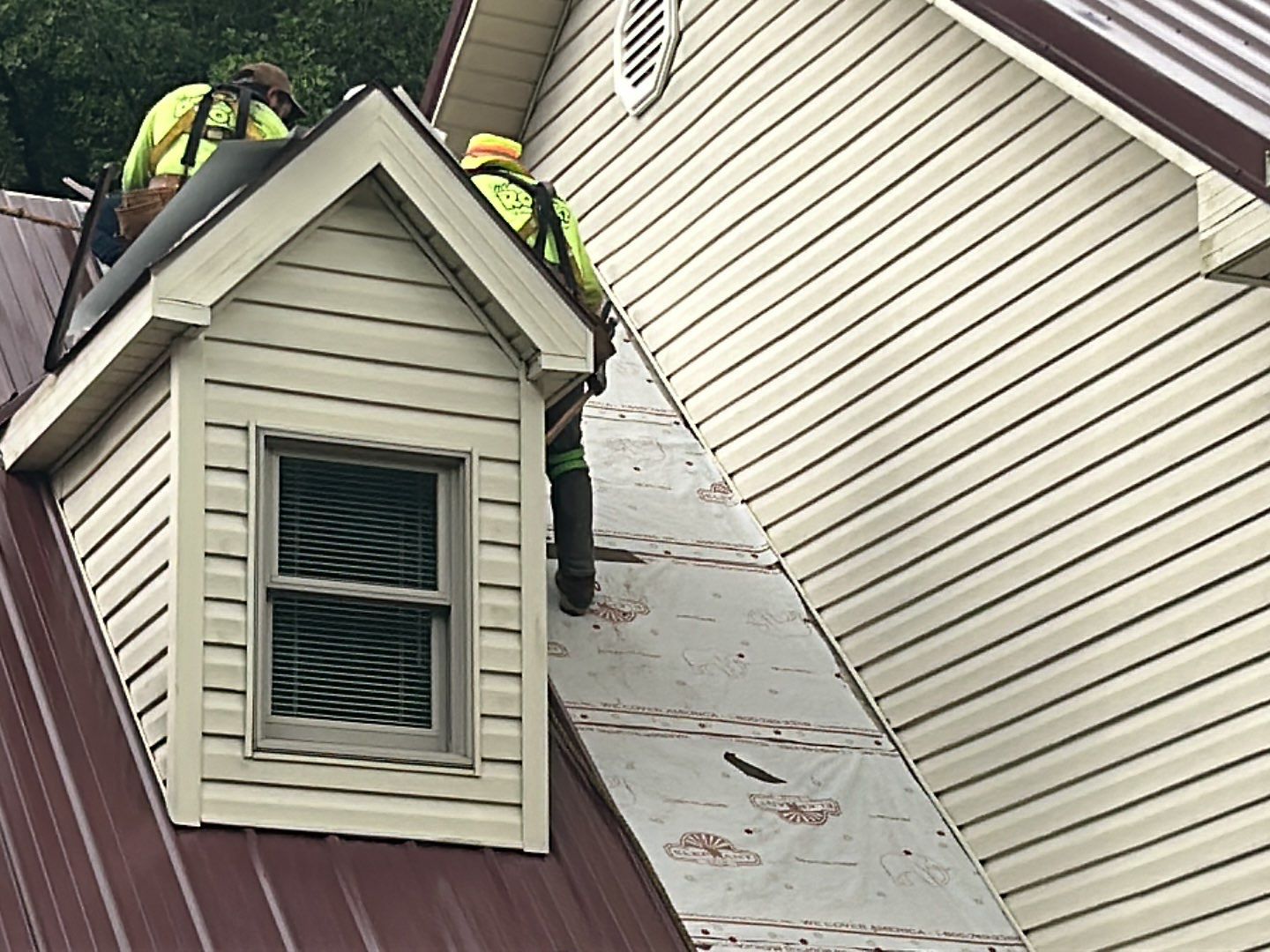 Residential Roofing Installation using Metal by Mr. Roofer