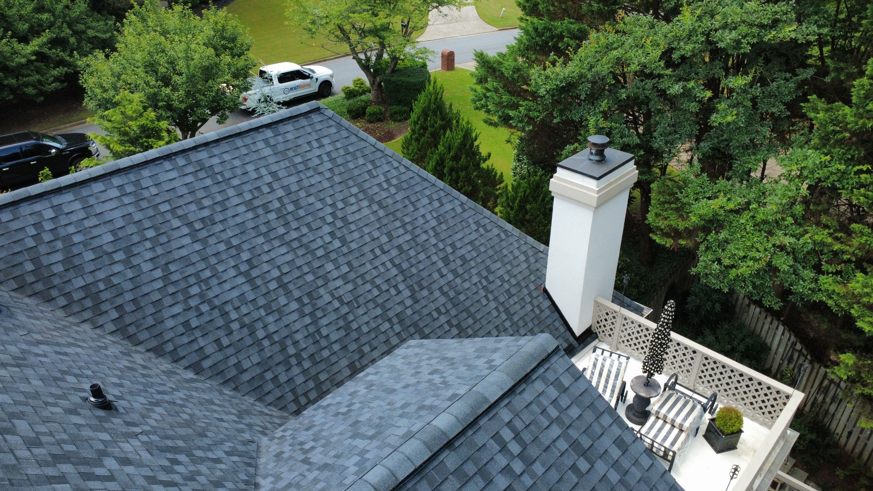 Alpharetta, GA Roof Replacement CertainTeed Landmark Pro Moire Black by Reset Roofing