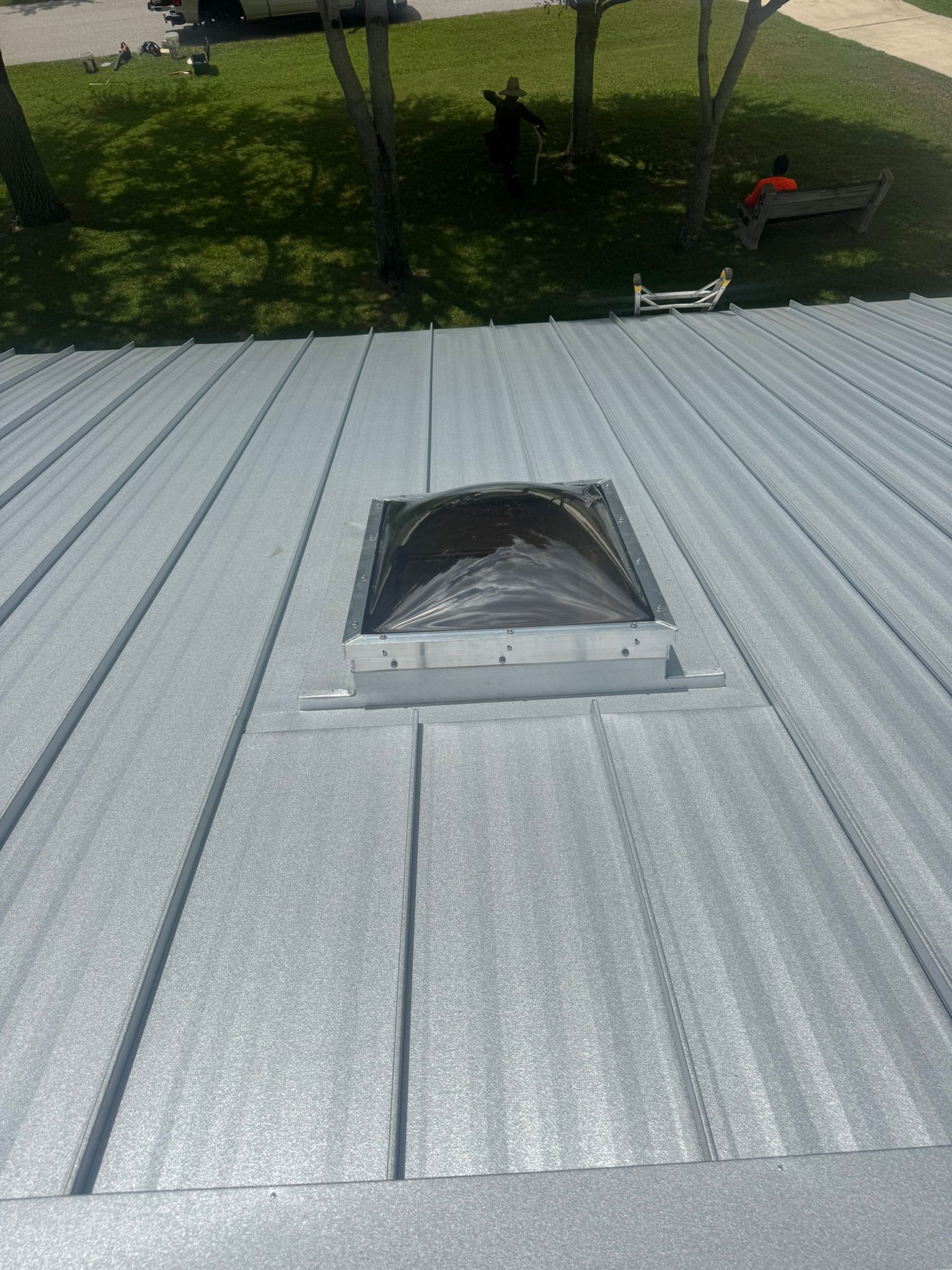 24ga 1.5" Snap-Lock Mill Finish  by Total Roofing System The Metal Roof Experts
