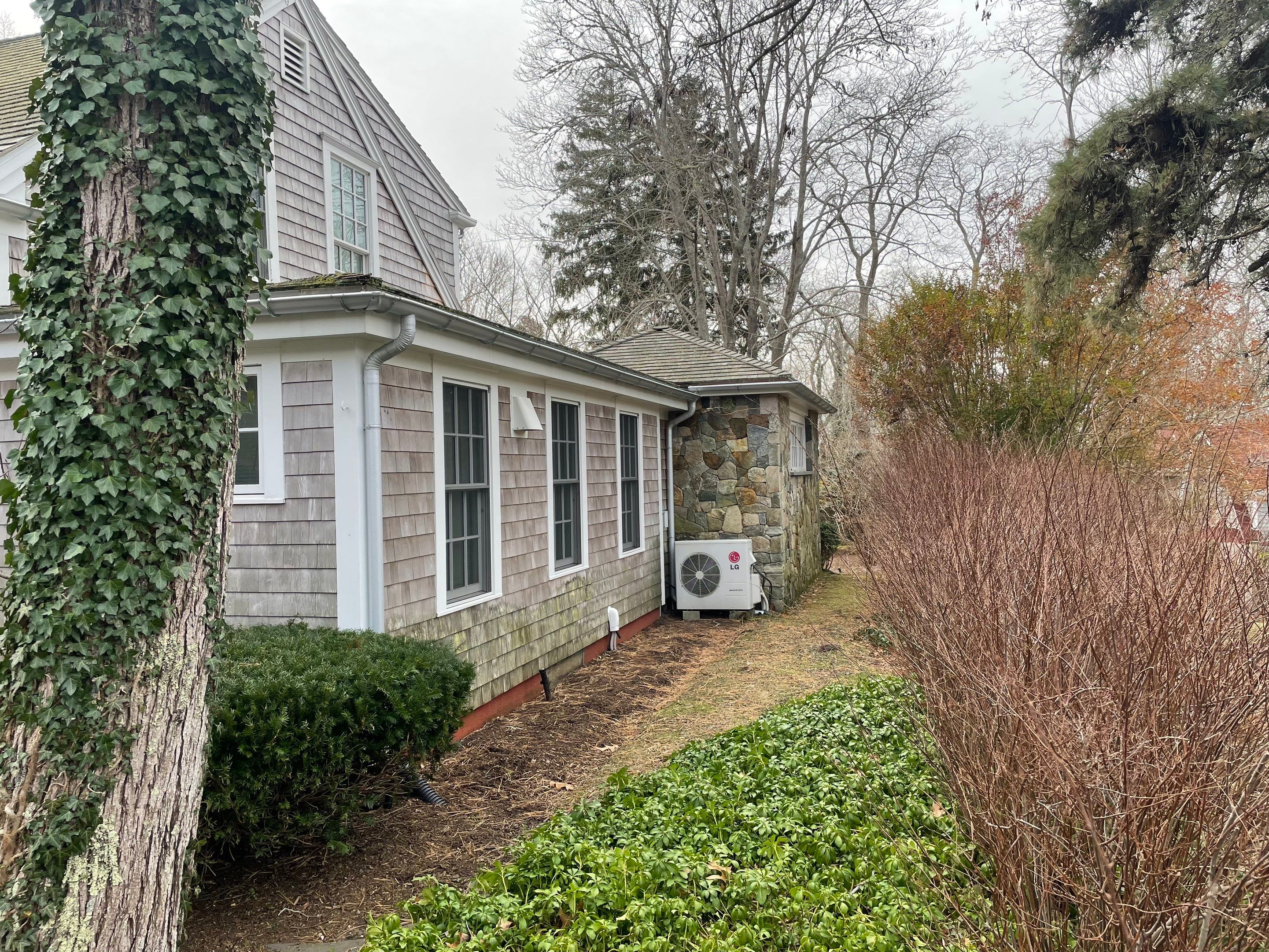 Gutter Installation using 5" Halfround Galvalume Gutter in Truro, MA. by Gutter Pro Enterprises