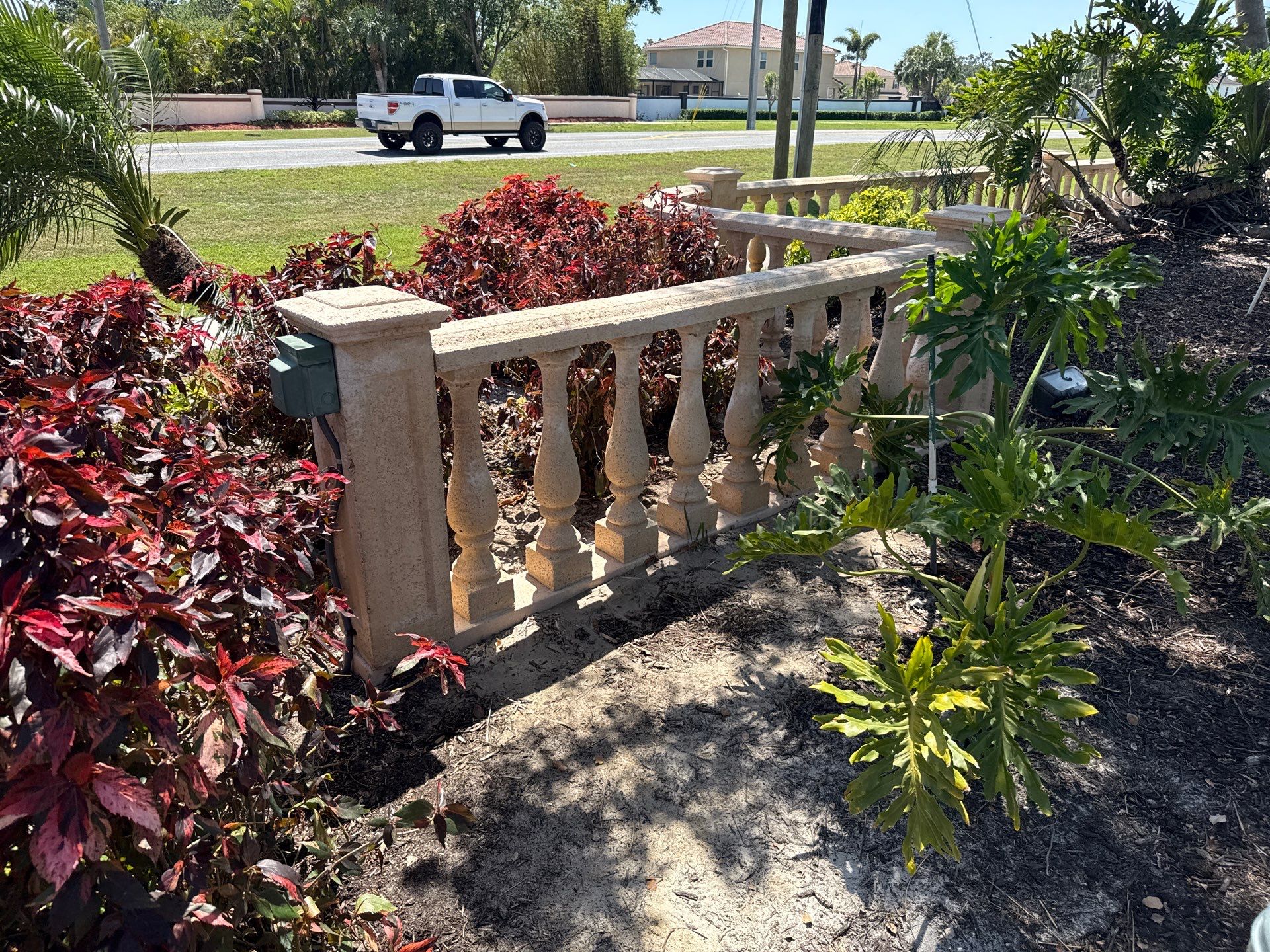 Decorative Wall & Entrance Sign Cleaning | Timberly Community | Parrish, FL by Sunshine AquaWash