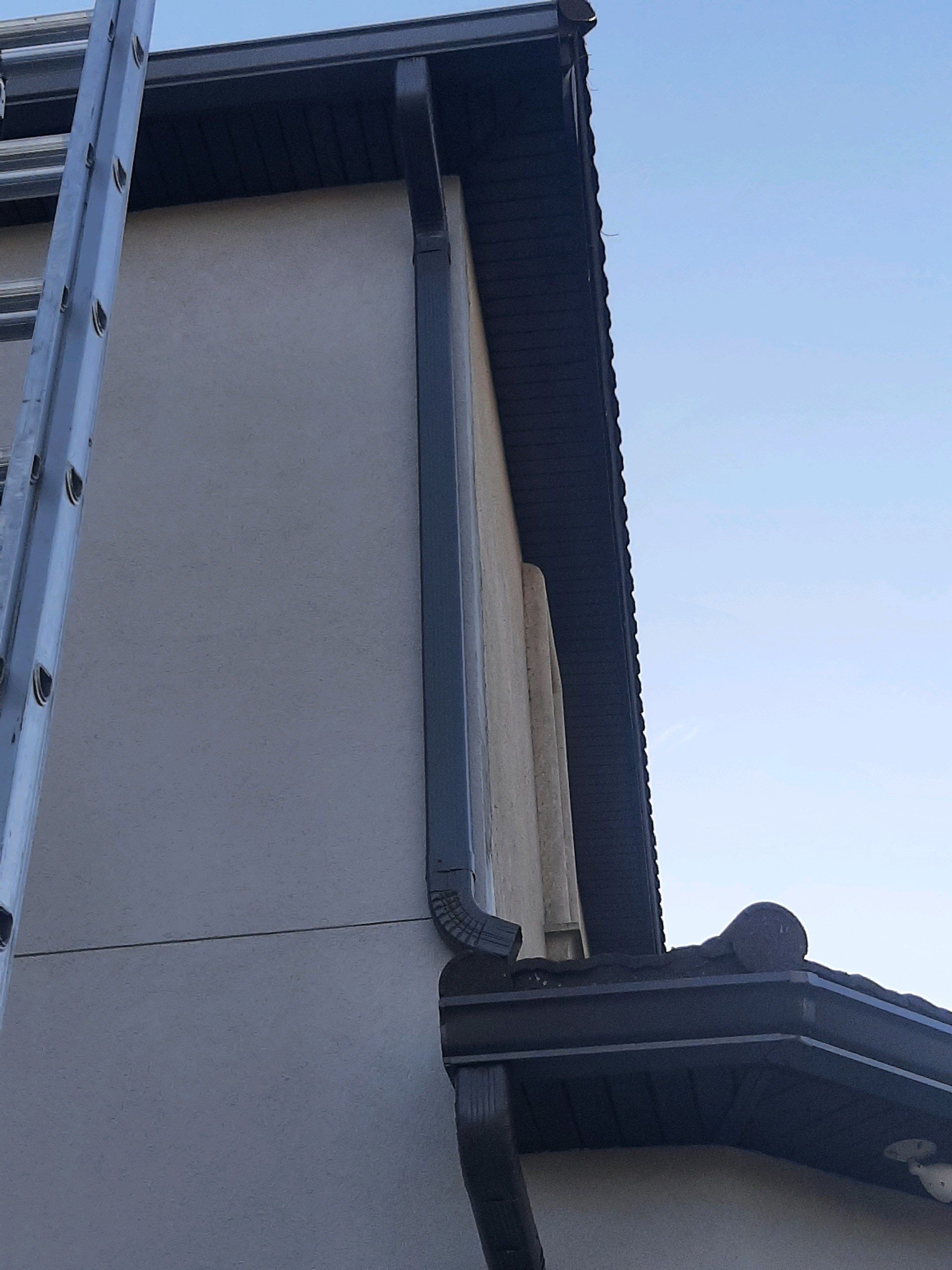 Gutter Installation using Royal Brown K-Style Gutters by Gutter Professors