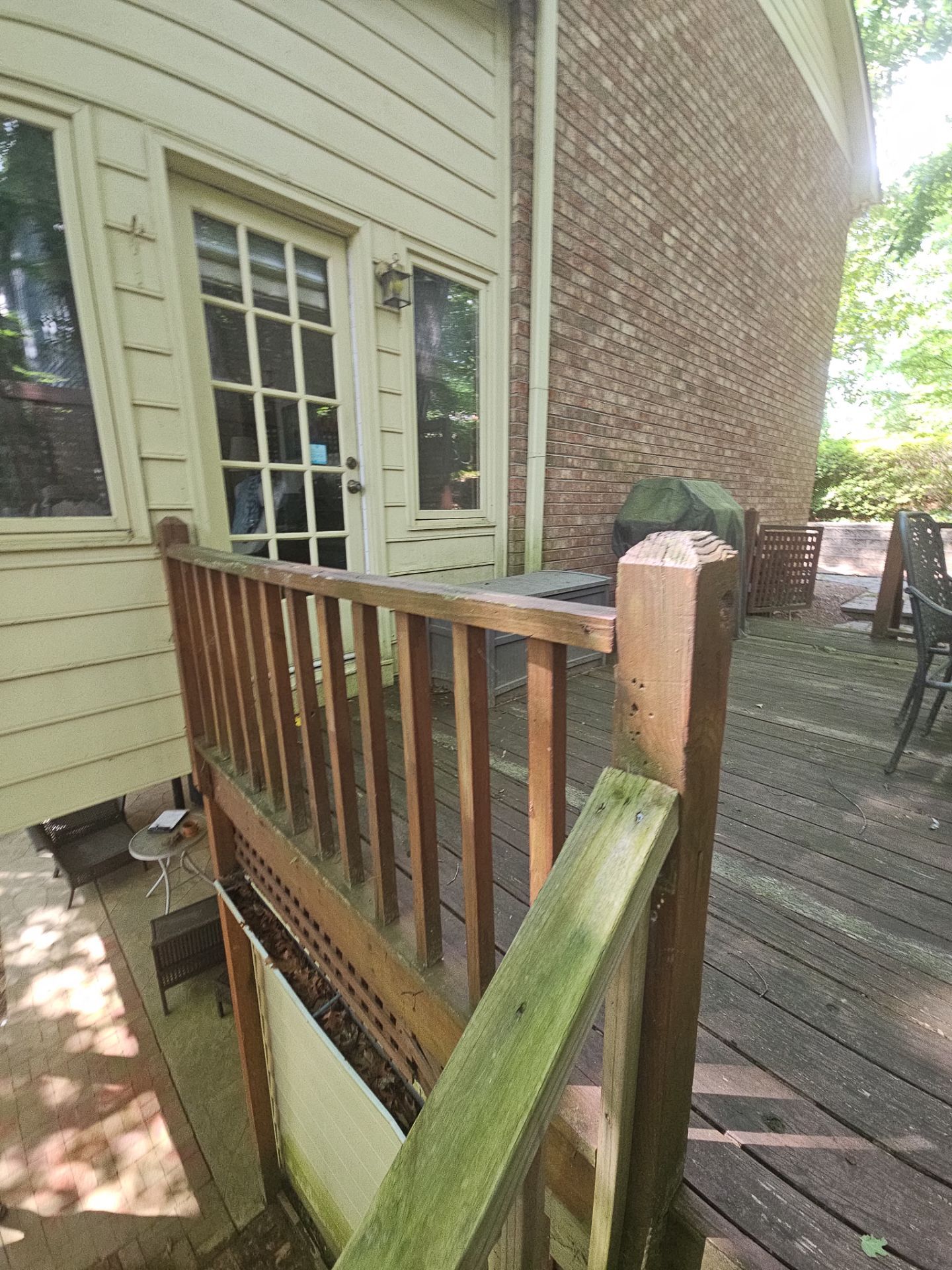 Pressure Treated Pine Deck Build in East Cobb by Nelson Exteriors