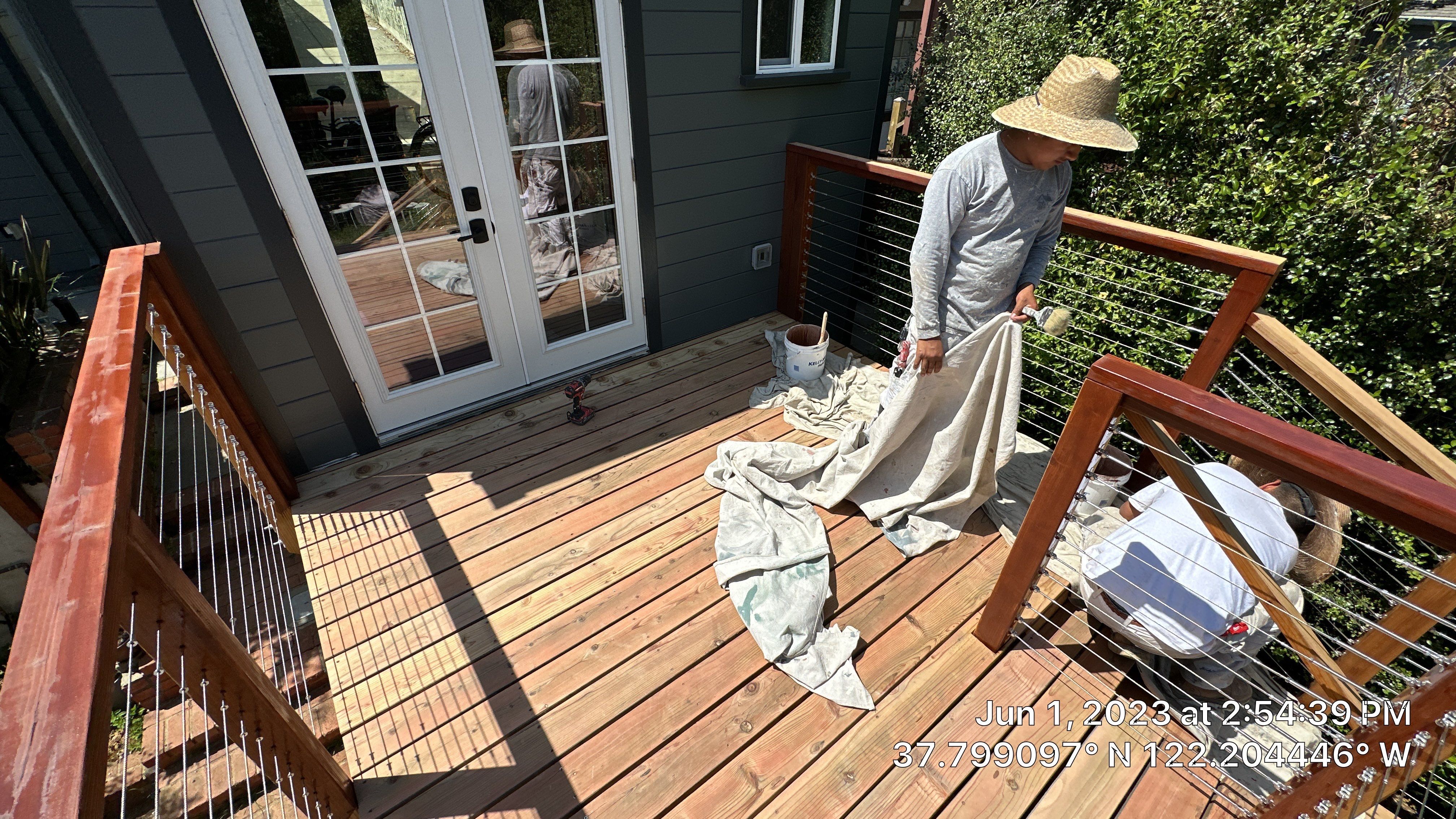 Deck Refinish  by Herrera’s Bay Area Painting inc.