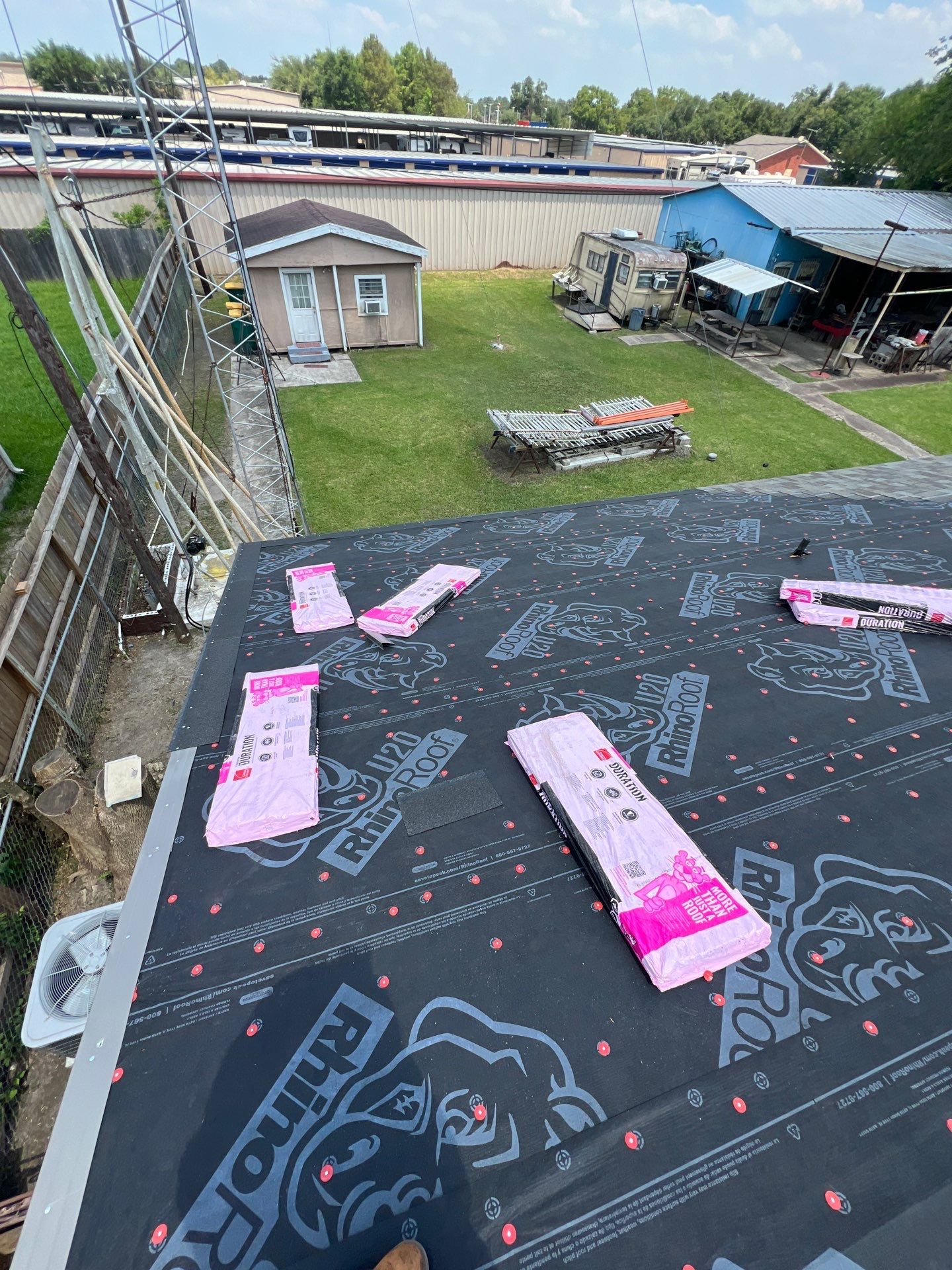 Residential Roofing Installation using Owen's Corning Duration (Lifetime) Shingles by Roof Repair Company