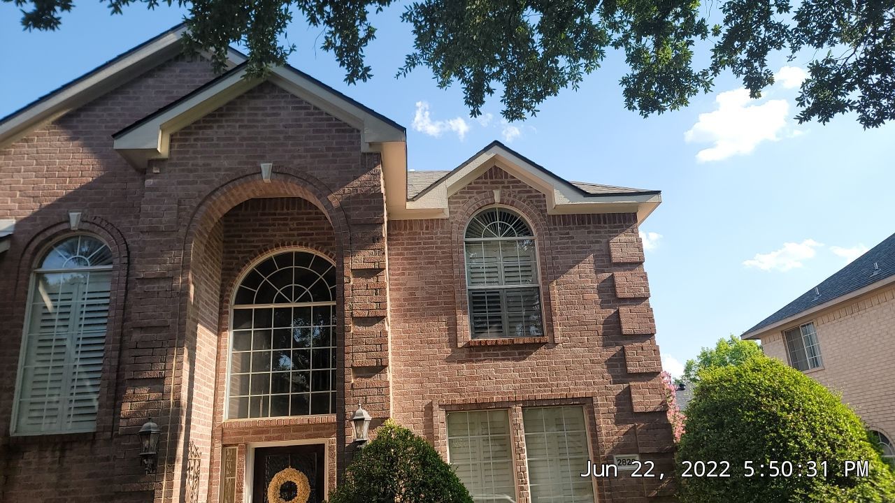 Insurance Claim Roof and Gutters using Owens Corning Oakridge Driftwood by Tex-Line Roofing