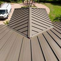 .040 Aluminum 1.5" Mechanical Seam Medium Bronze  by Total Roofing System The Metal Roof Experts