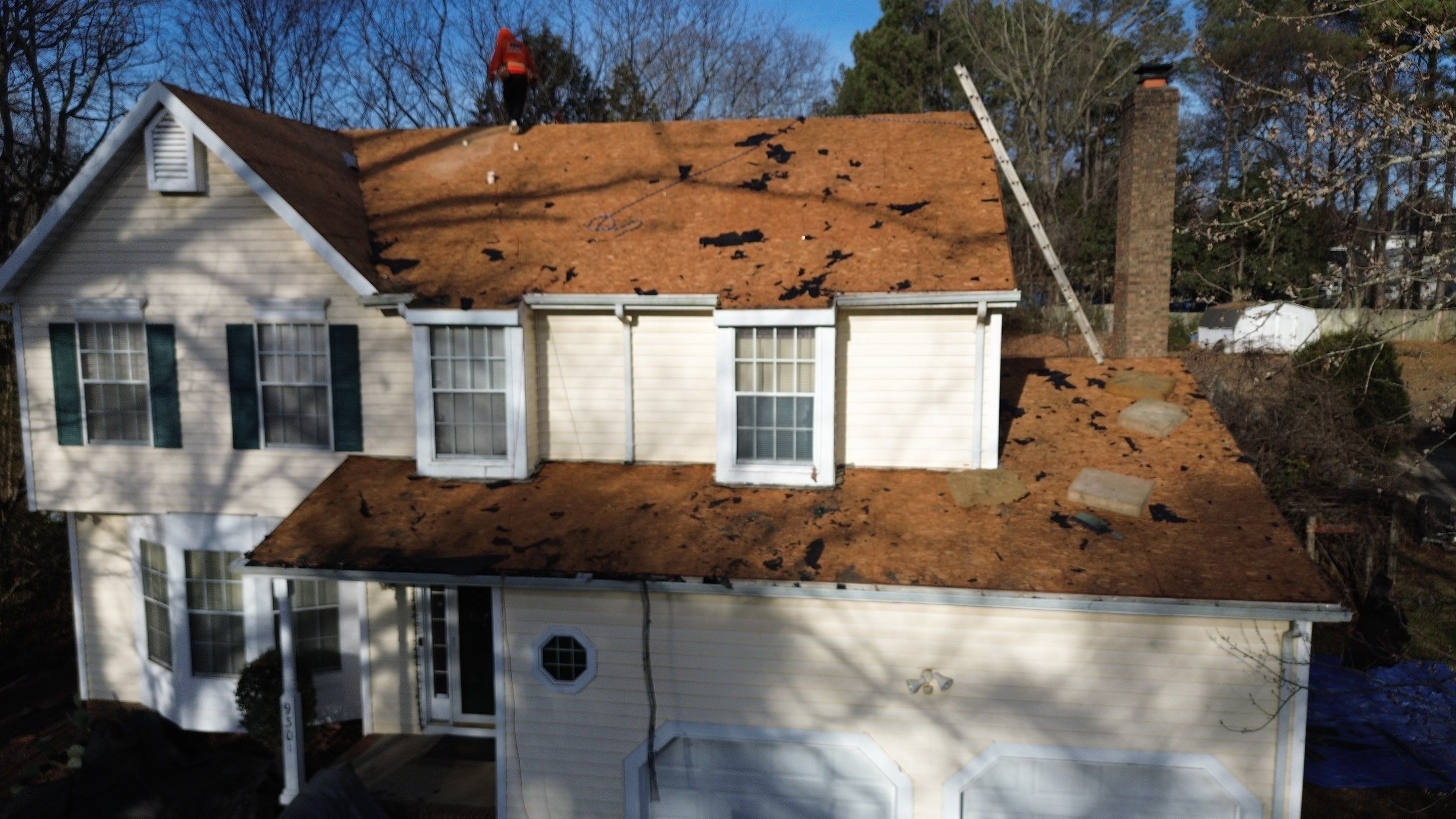 Roof replacement and interior repair by hail and wind damage by Just Brilliant Restoration JBR