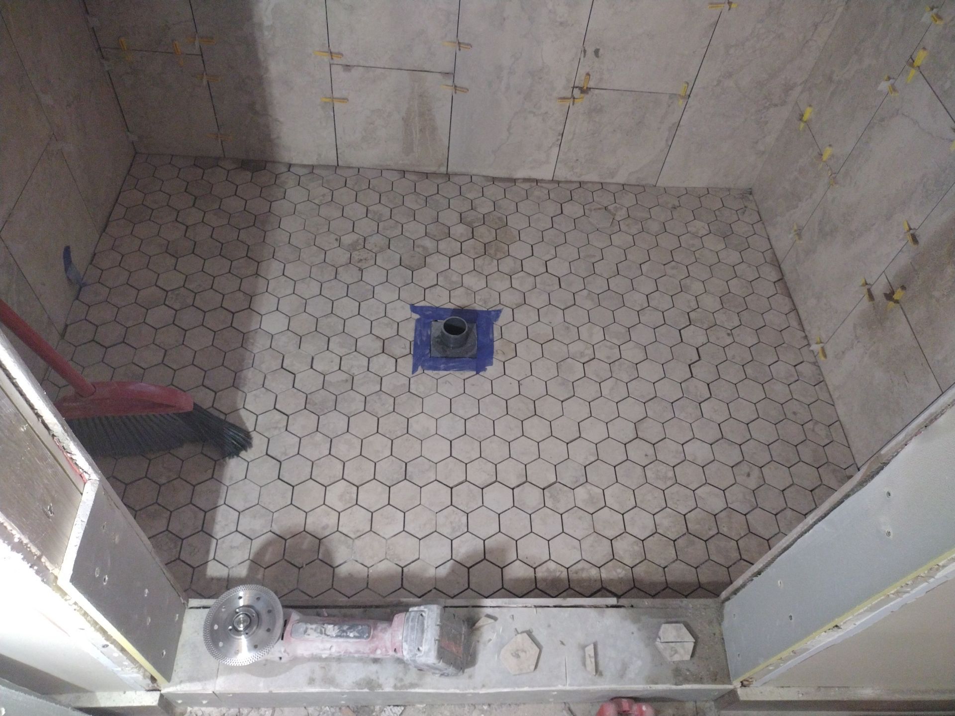 Shower Remodel & Ceiling Restoration – Correcting Water Damage and Rebuilding Right by Johnny Five Construction 