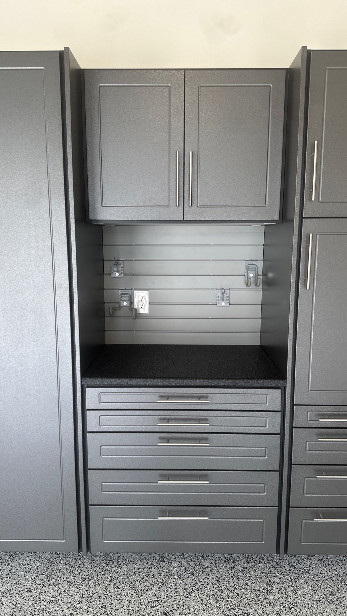 Tim S. added Cabinets and a Banner Garage Floor to his garage by Banner Garage