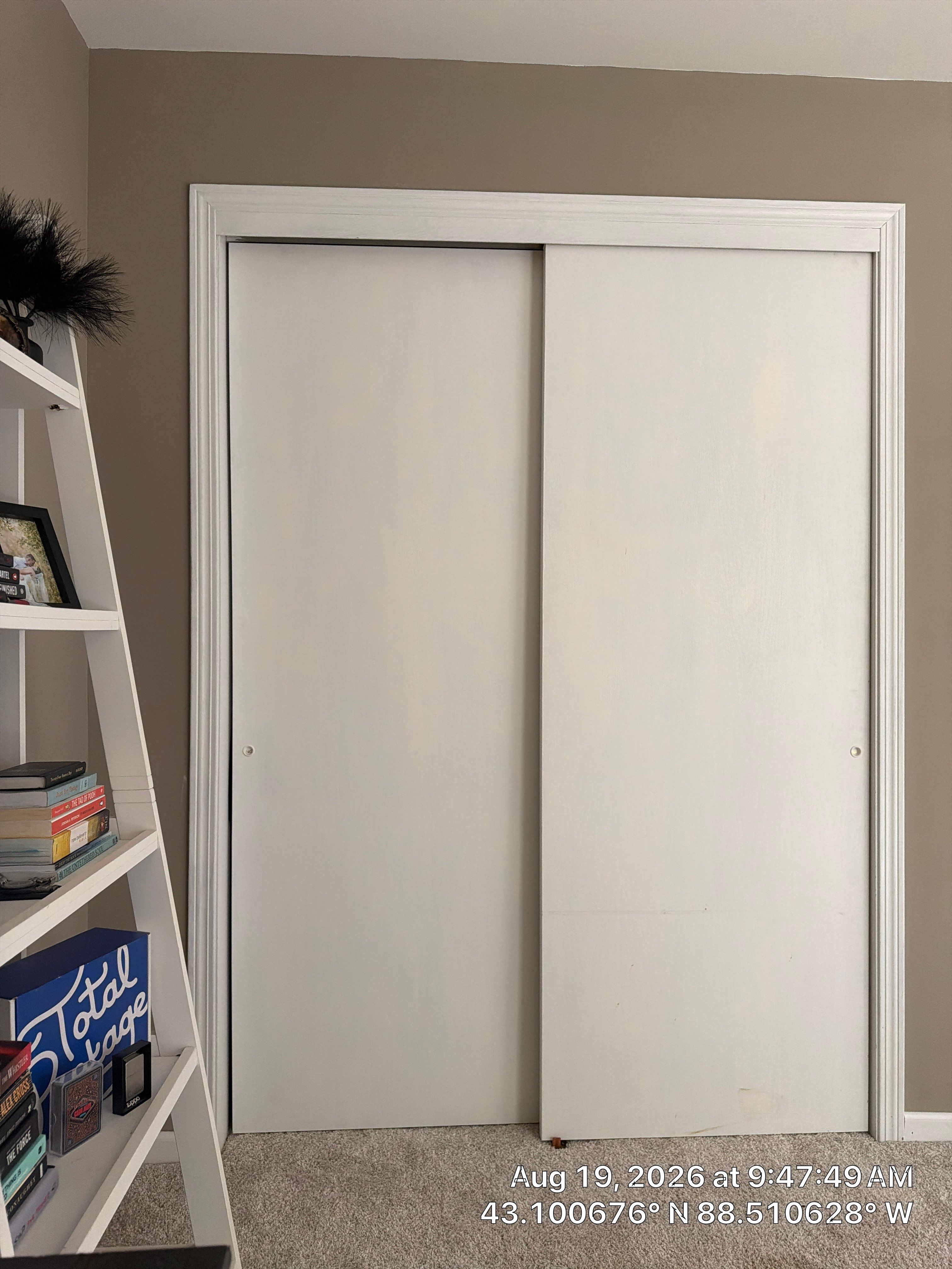 Custom Interior Closet Door Installation in Oconomowoc Home by CompanyCam Sales Demo
