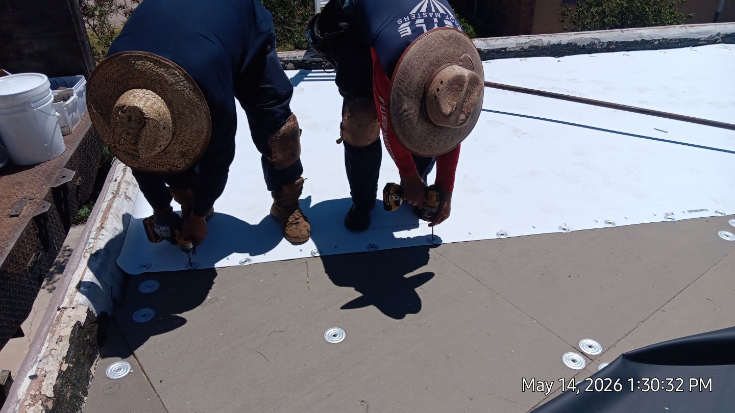 Residential TPO Roof Replacement and Decking Repair in Albuquerque by Doyle Roof Masters Inc