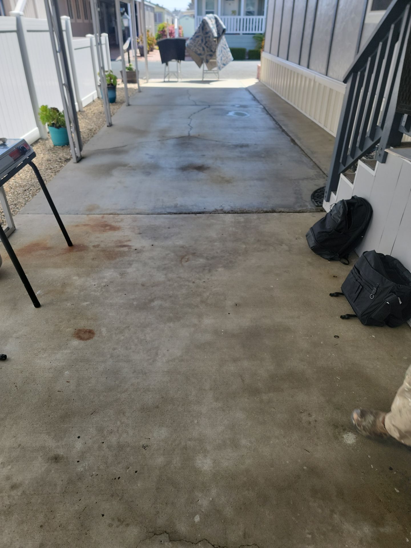 Polyurea Carport and Walkway Concrete Coating in Pismo Beach by MGP Coatings