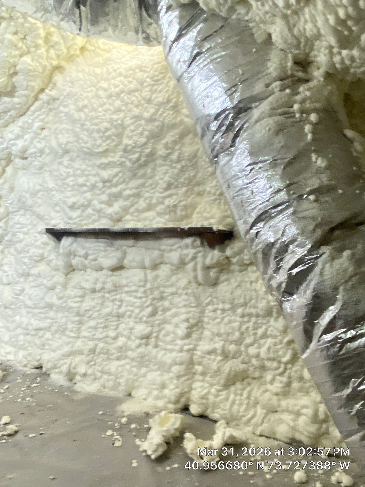 Attic Insulation using open cell spray foam by NYS Foam & Energy