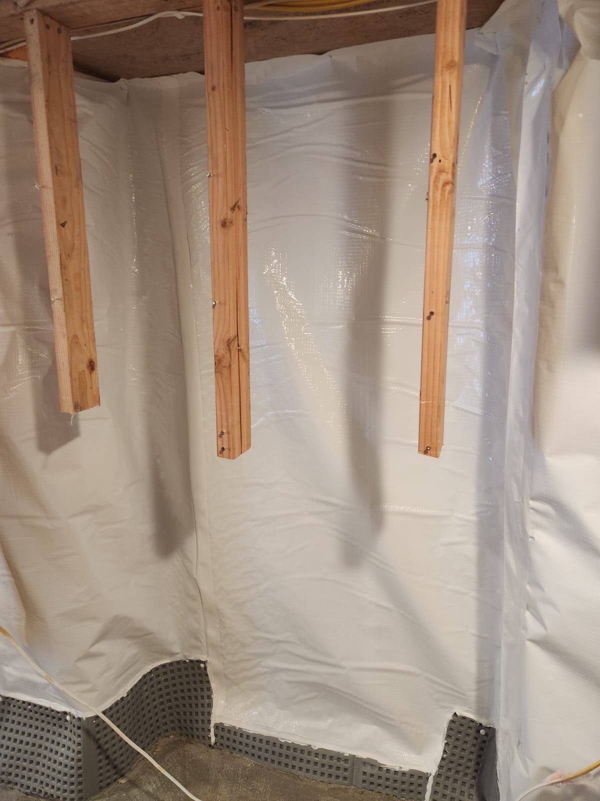 Interior French Drain & Wall Vapor Barrier Boonton NJ by Pure Service Pro, LLC 
