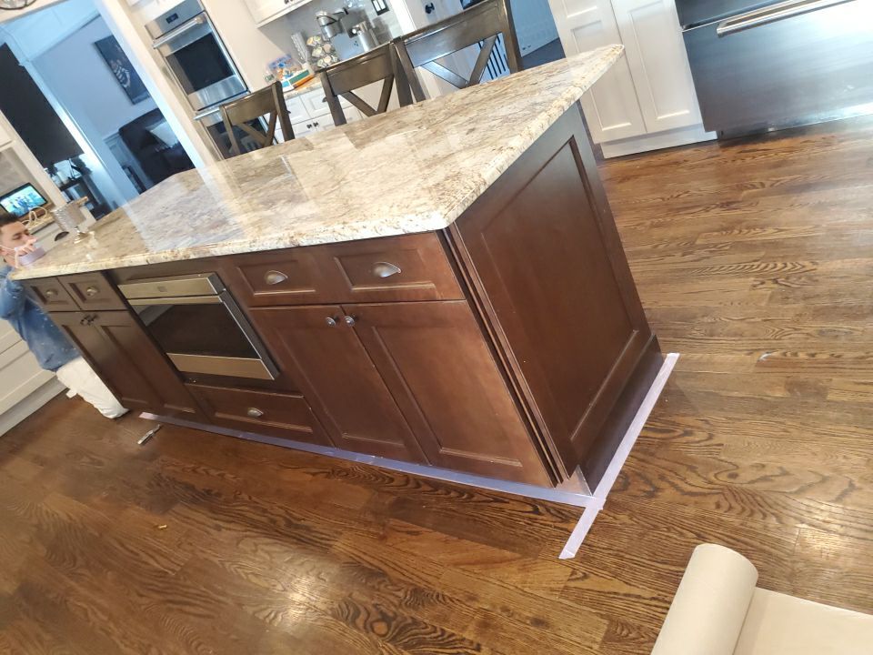 Kitchen Cabinets Refinished in Kendall Charcoal HC-166  by Spectrum Painting, LLC