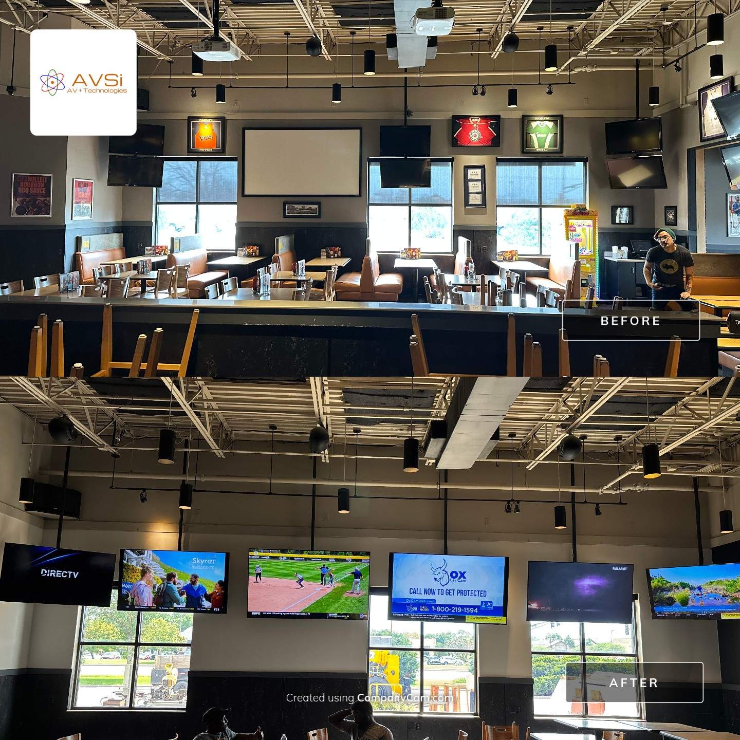 Sportsbar AV install by AVSi
