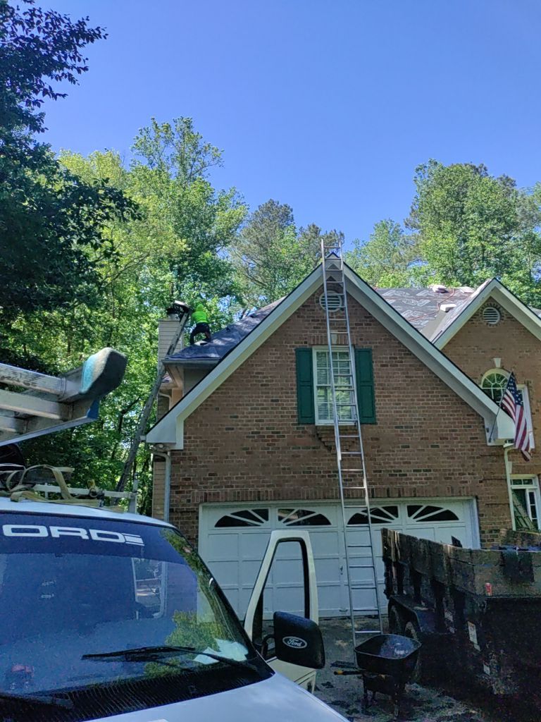 Residential Roofing Installation using Owens Corning Chateau Green  by Inspector Roofing and Restoration