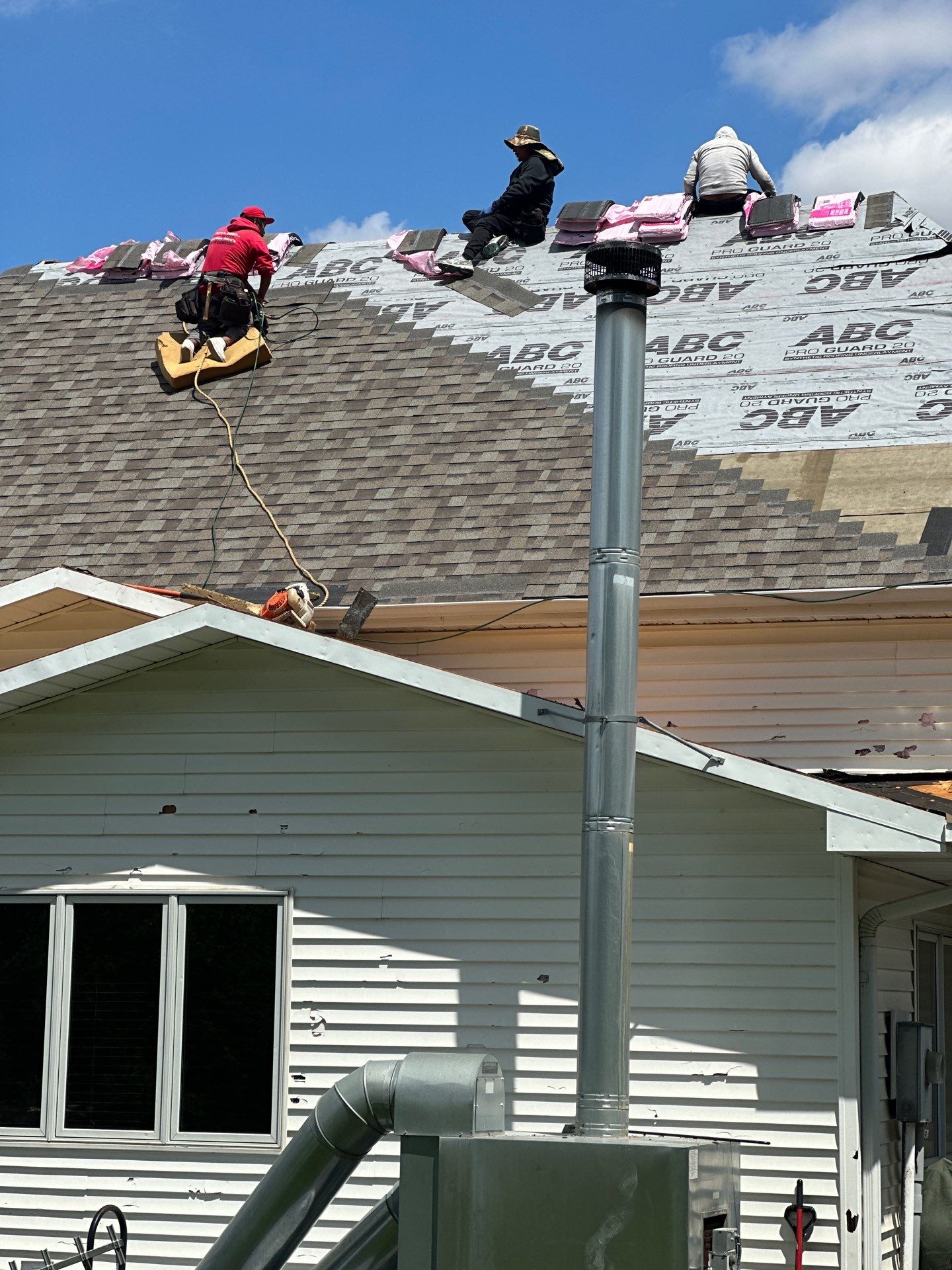 Residential Roofing Installation using Owens Corning Duration Driftwood by Lightning Exteriors