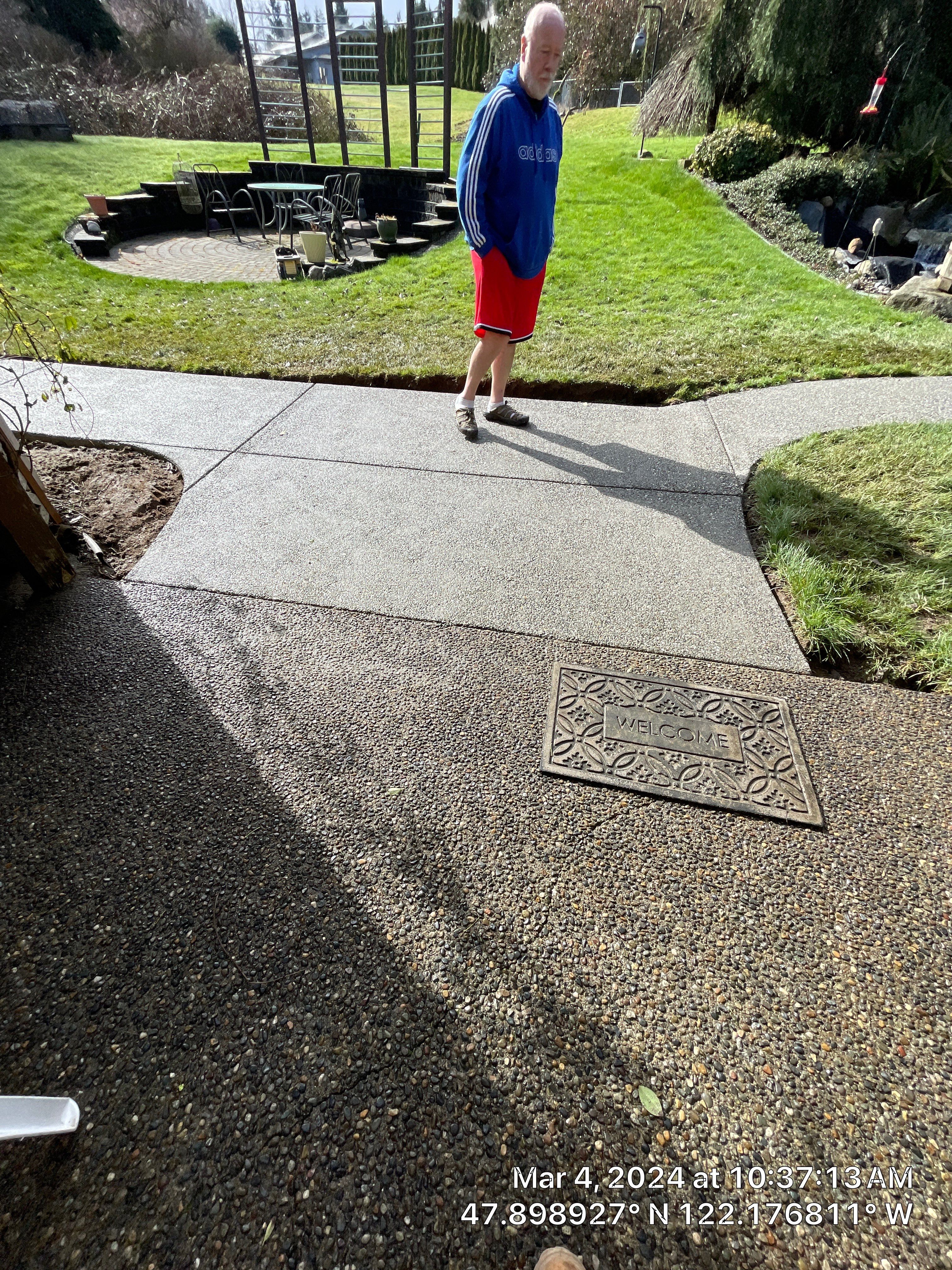 Wayne | Concrete patio & Walkway by Jireh Asphalt & Concrete Inc 