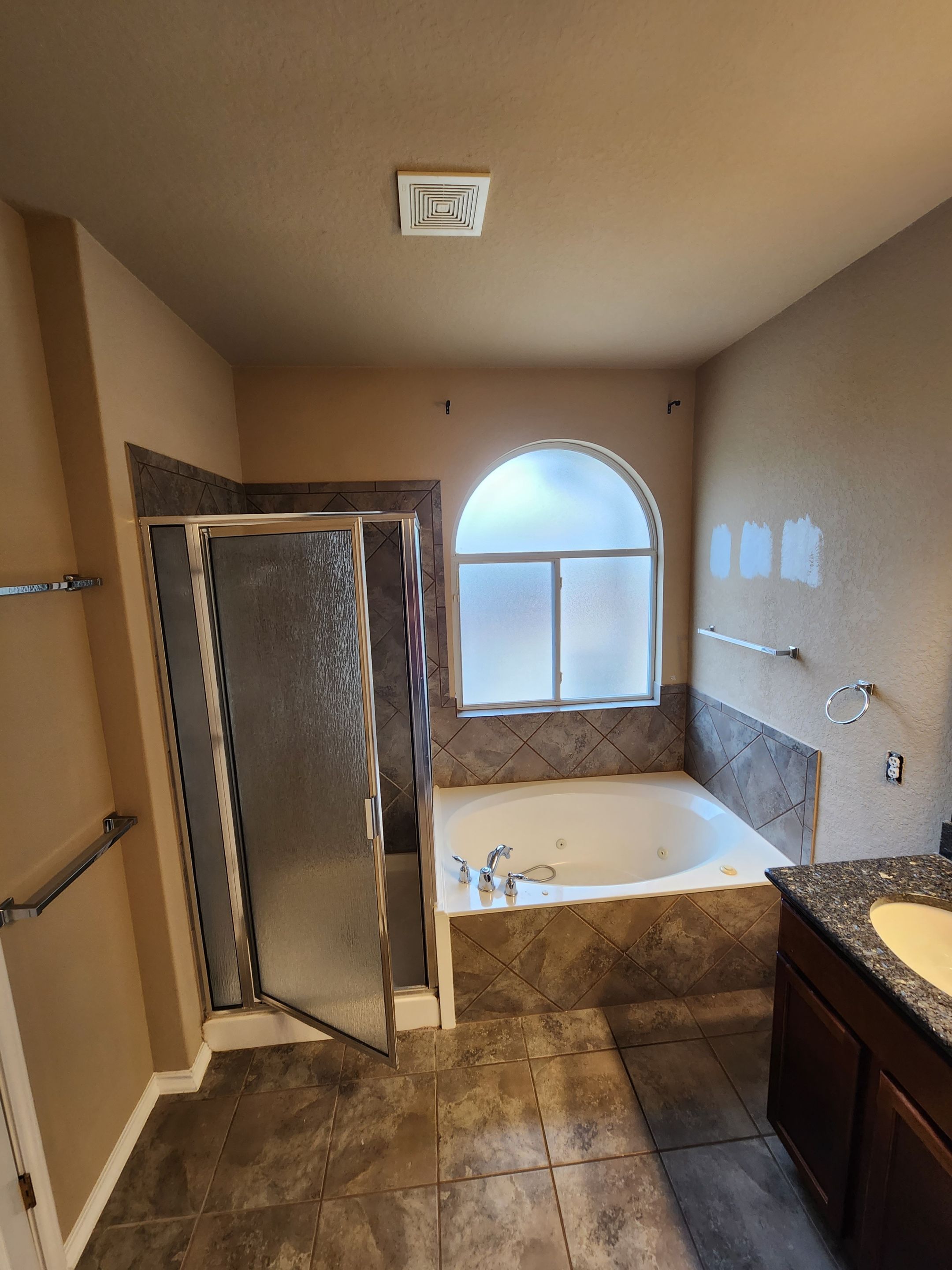 Large Walk In Shower Before and After by Legacy Bath and Kitchen 