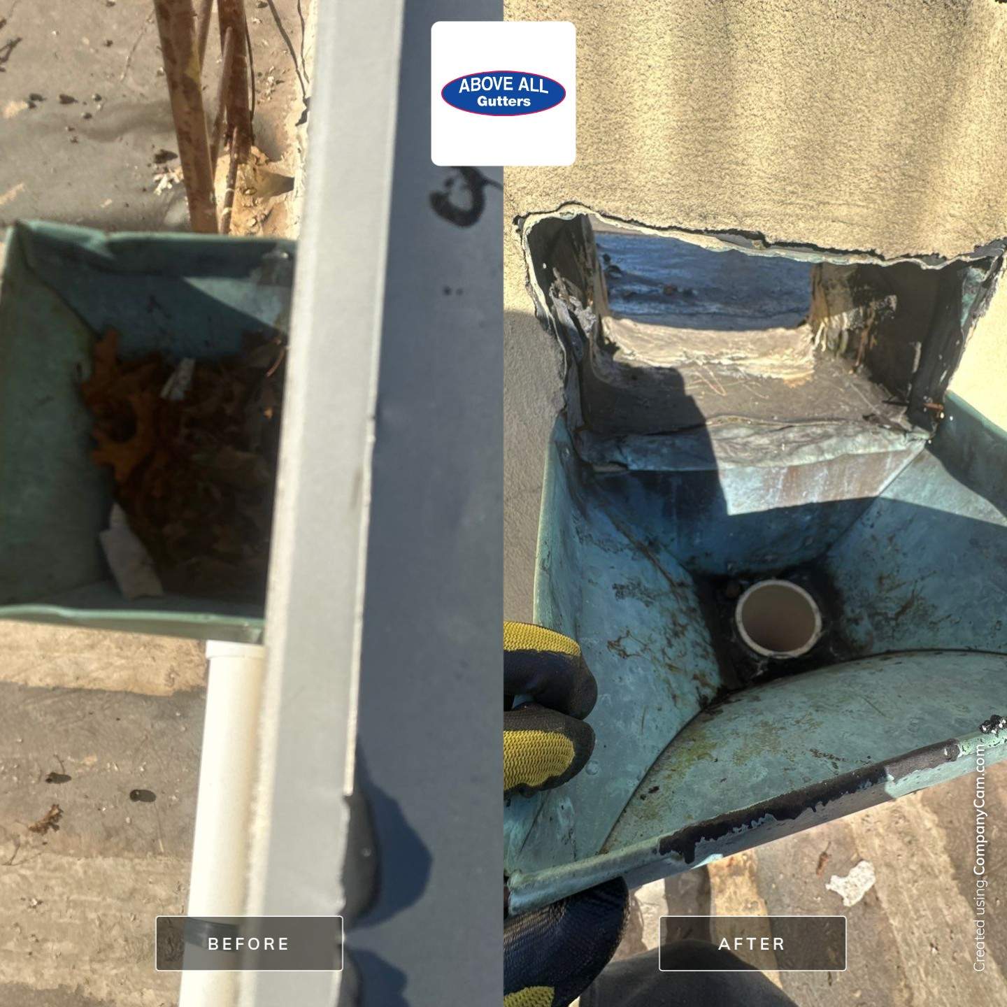 Church Flat Roof Cleaning by Above All Gutters 