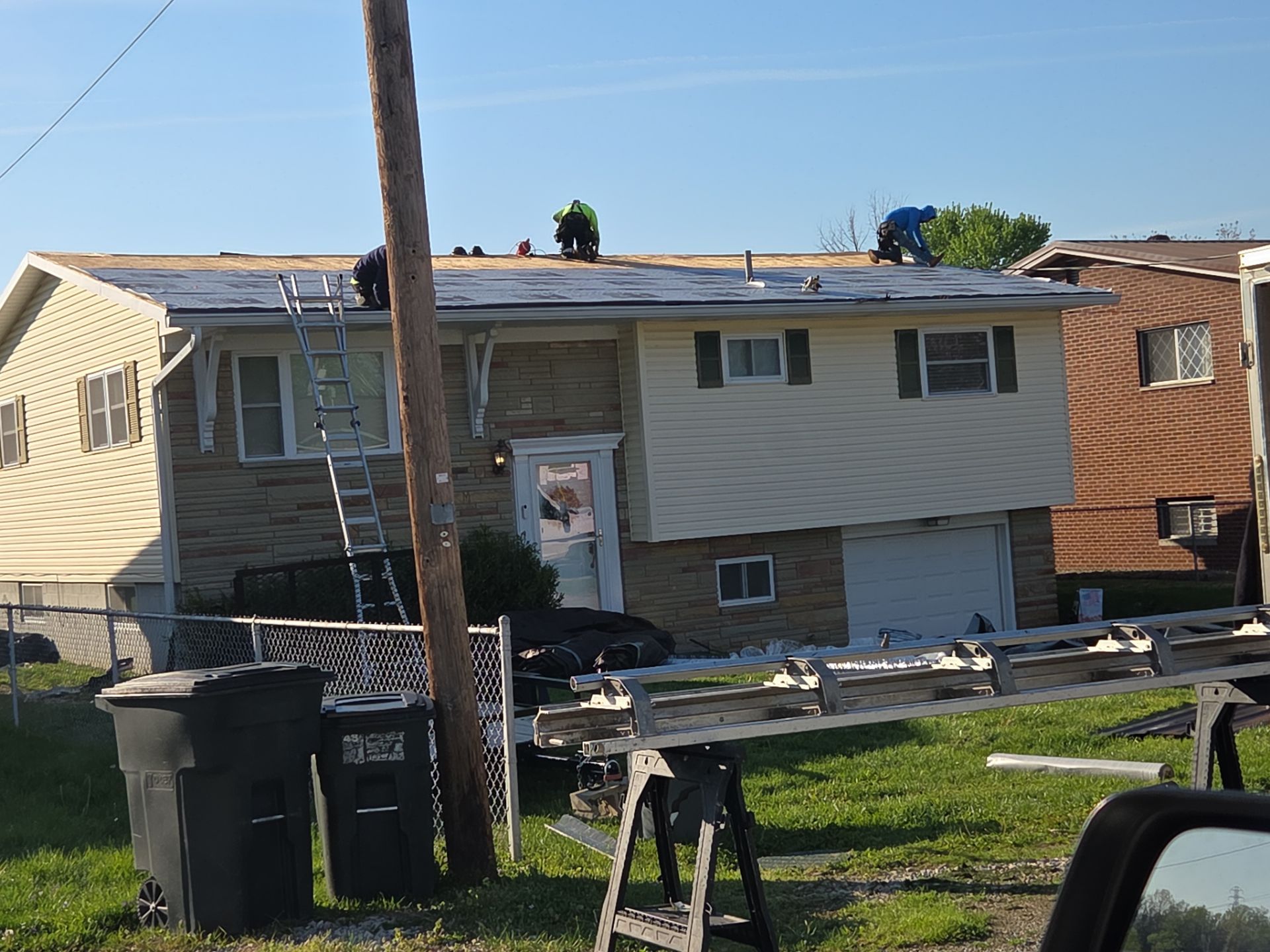 Residential Metal Roofing Installation on South Point Split-Level Home by Mr. Roofer