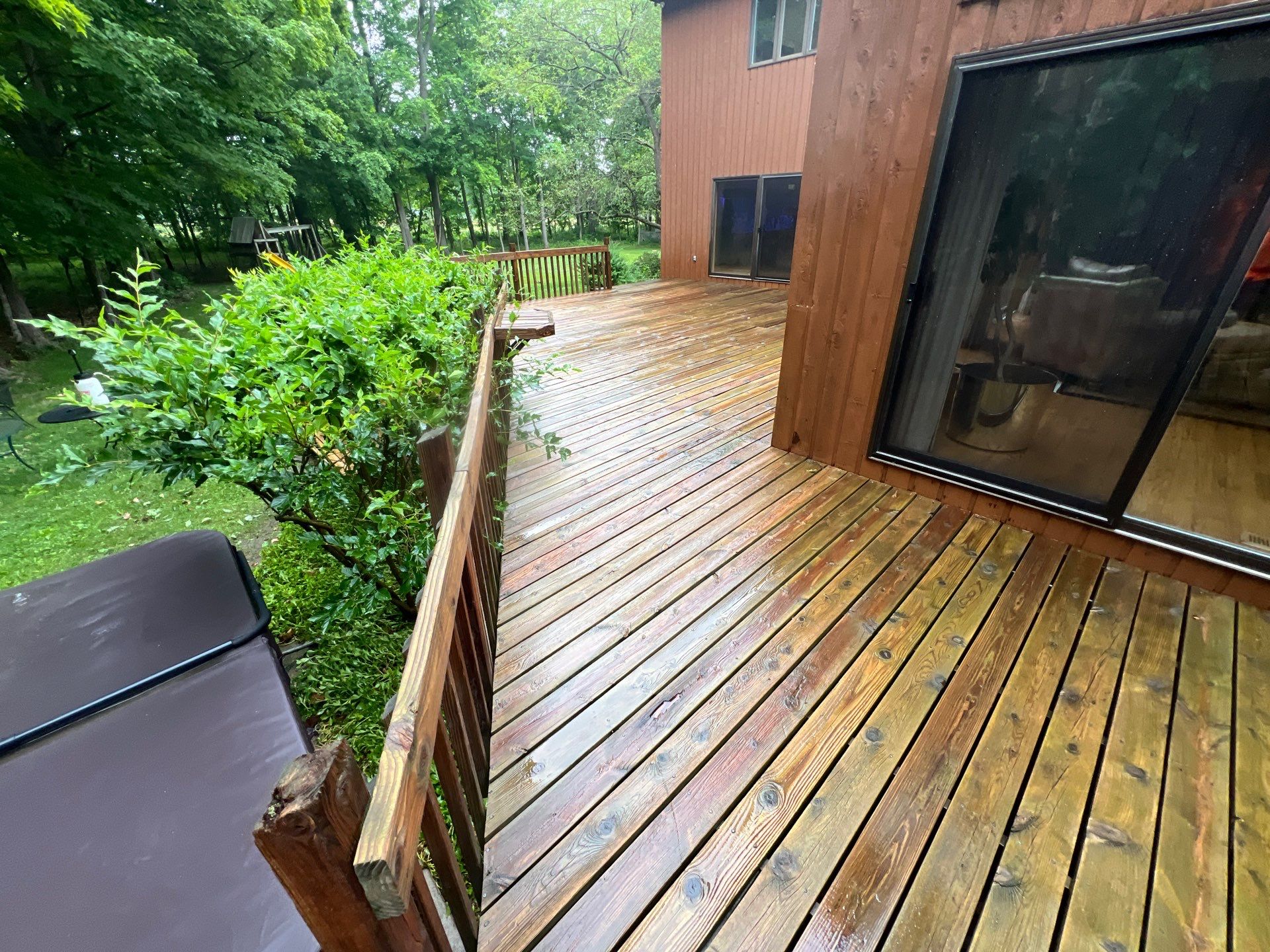 Deck, Patio, and Tennis Court Cleaning by Northern Power Washing LLC.