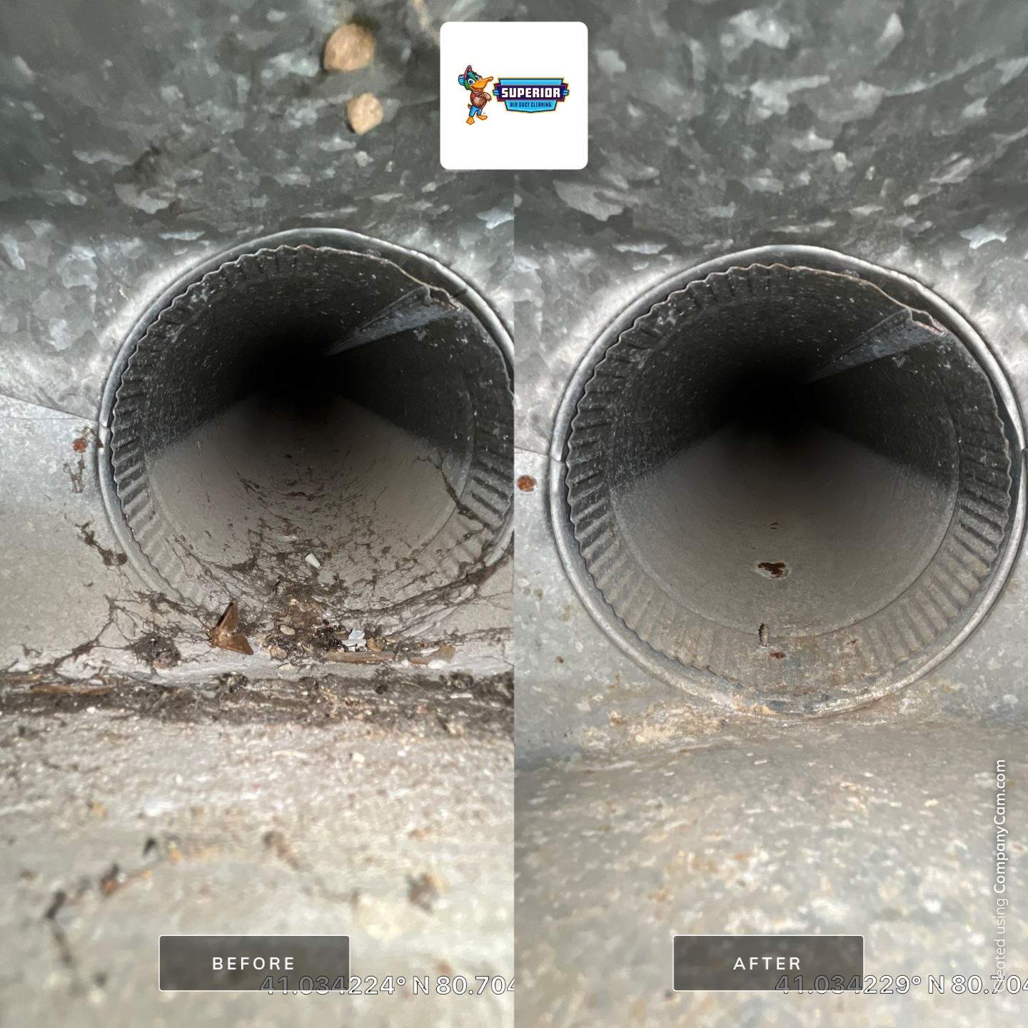 Air Duct Cleaning With a Vacuum Truck in Youngstown, OH by Superior Air Duct Cleaning
