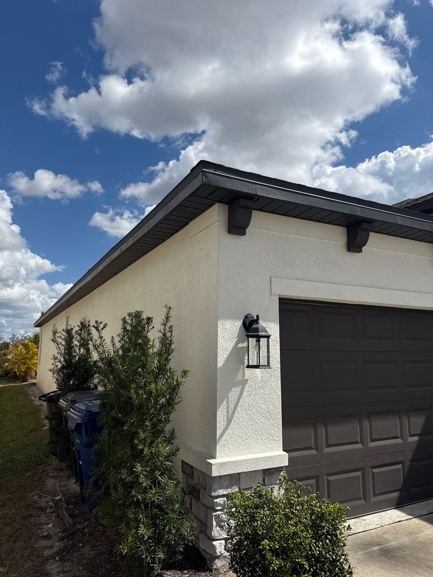 K-Style Seamless Gutter Installation using bronze gutters in Sarasota FL by Gutter Professors