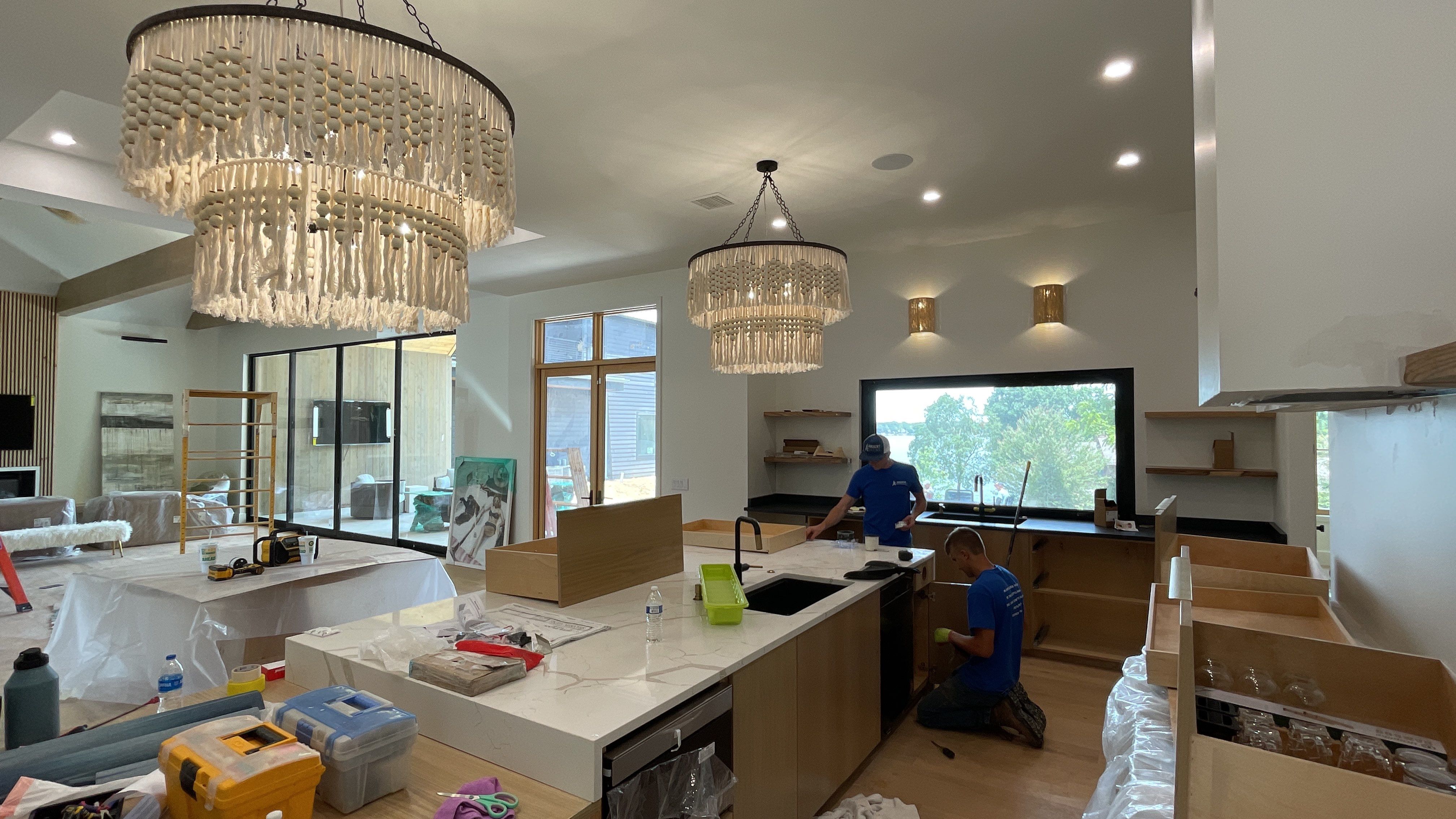 New Custom Lake Home by Argent Electric LLC