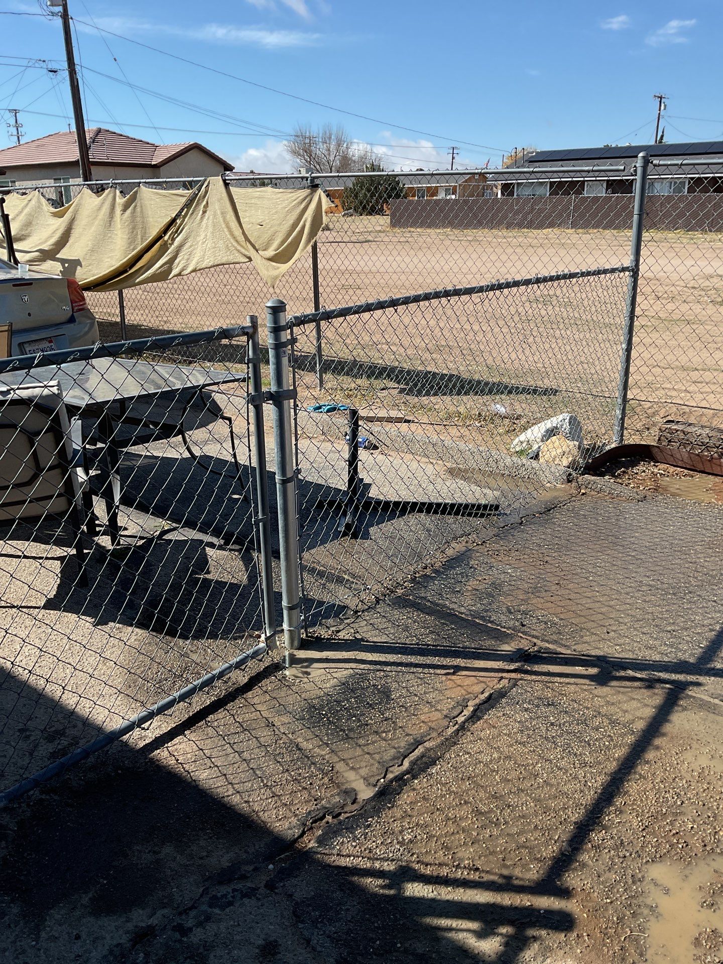Gate Repair using chain -link by Fence Guys Inc. 