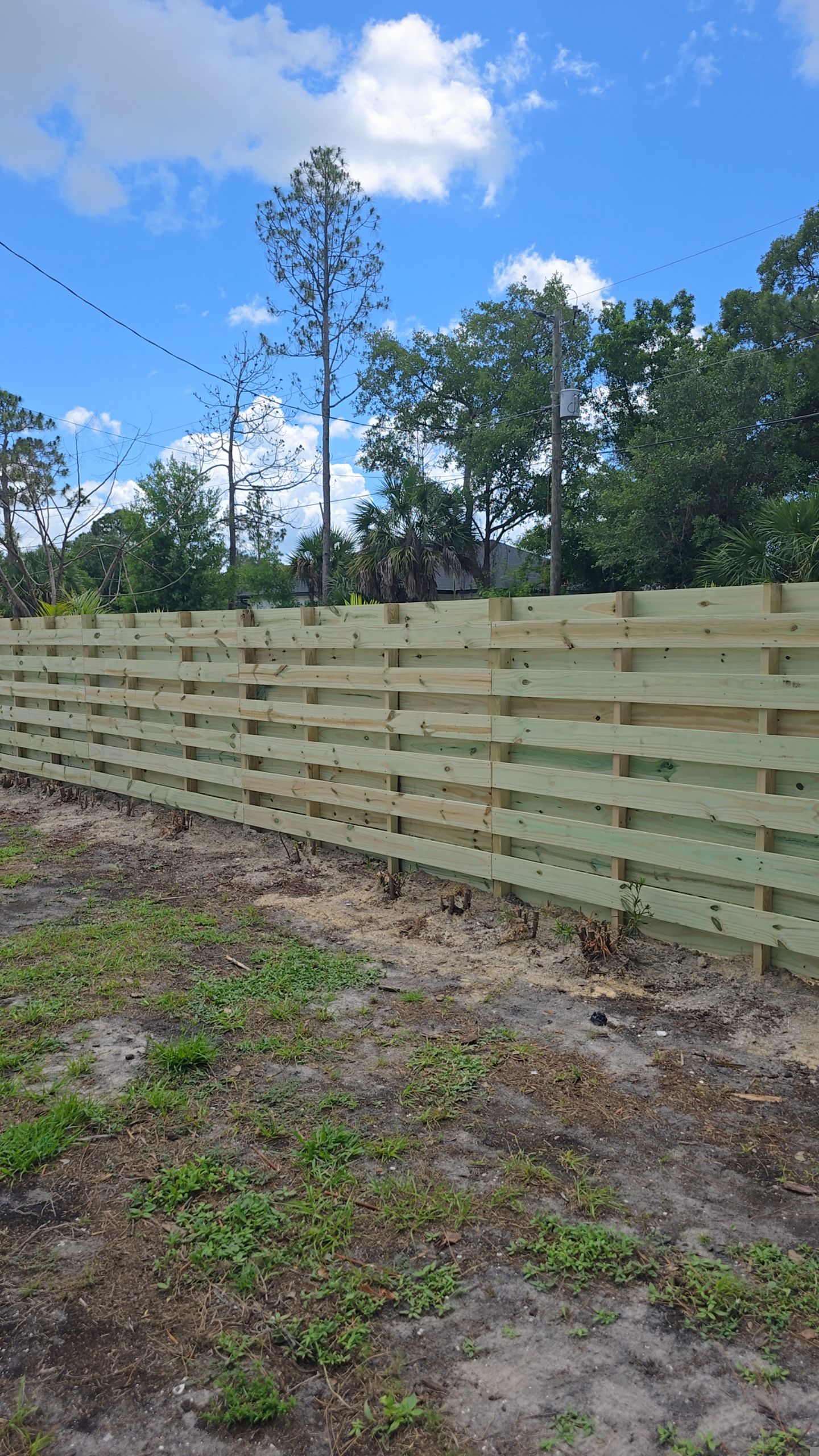 Horizontal Shadowbox Wood in North Port by True Fence LLC